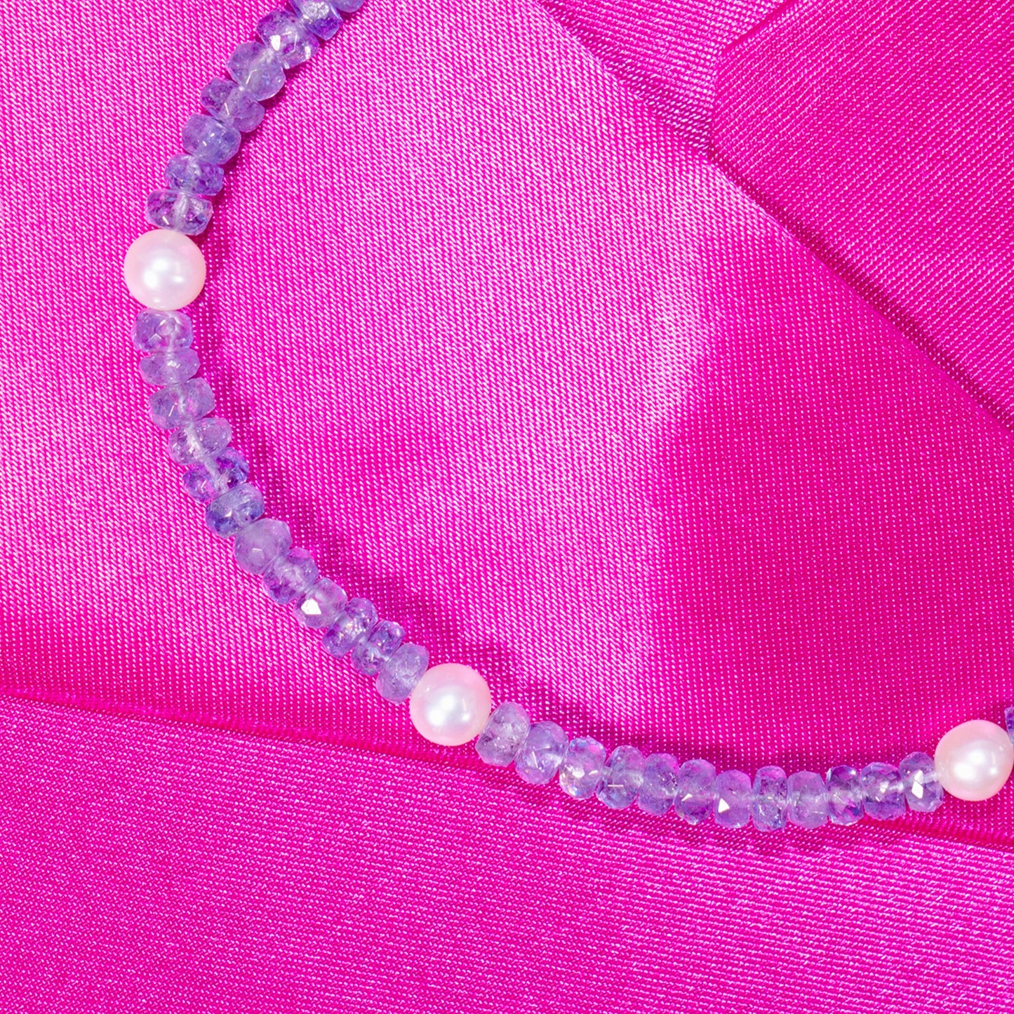 14k Gemstones with White Pearl Bracelet