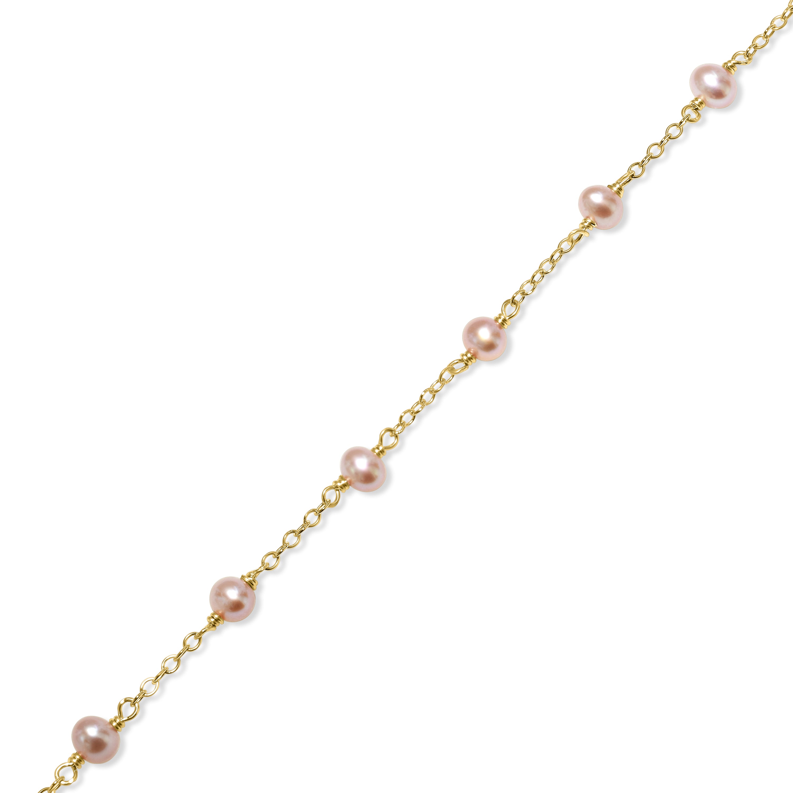 14k Gemstones and Pearl Bracelet