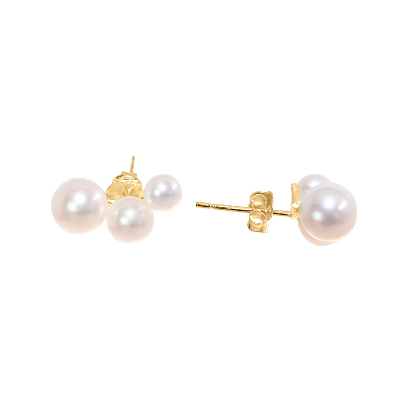 14k White Freshwater Pearl Climber Earring - Don't publish