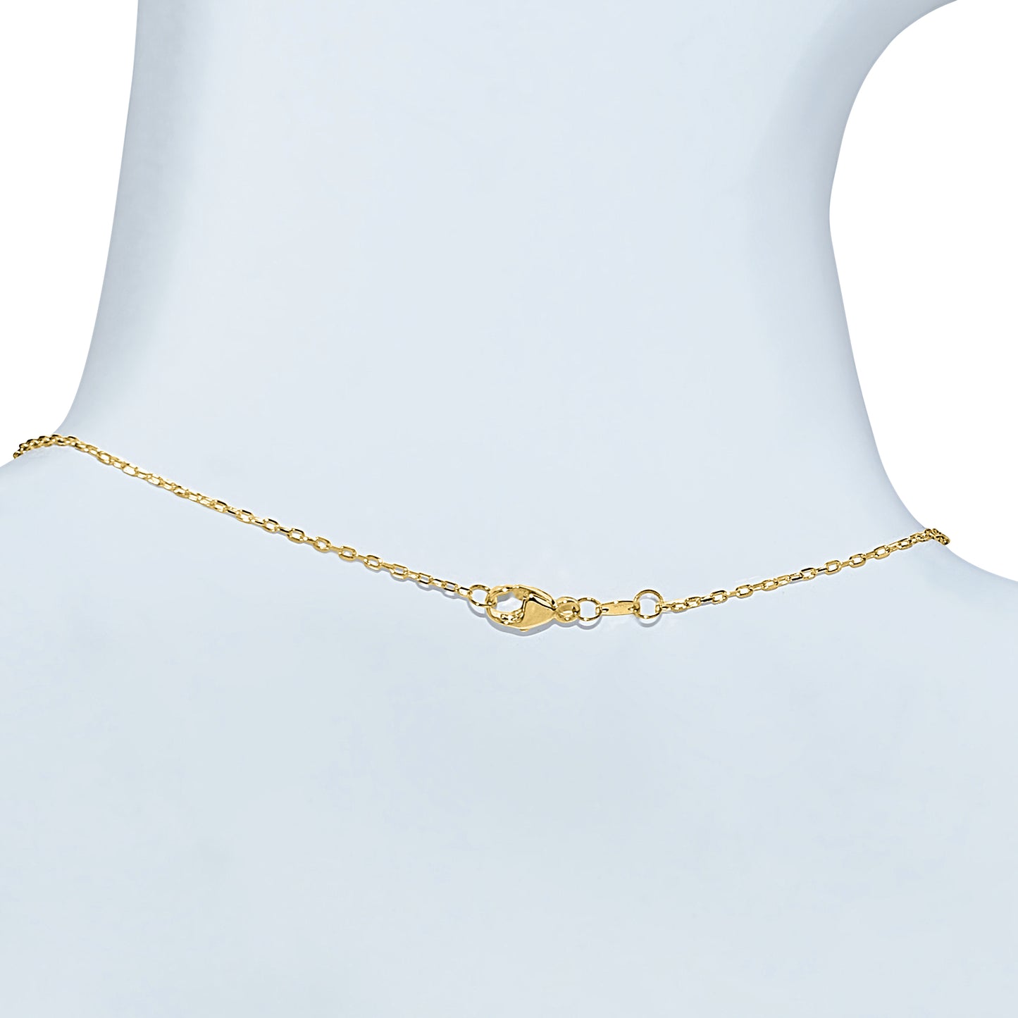14k Mother of Pearl Cushion Shape Pendant Necklace