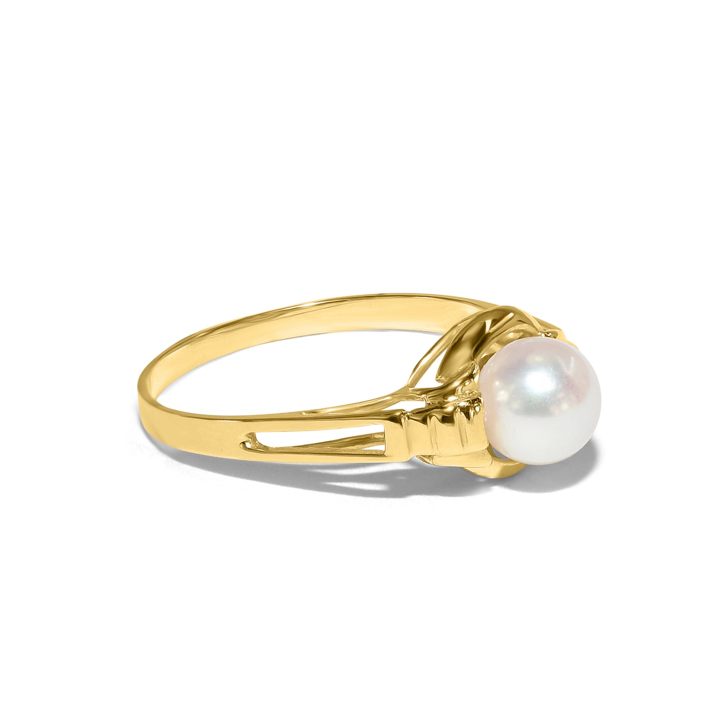 14ky Cultured Pearl Ring 6mm