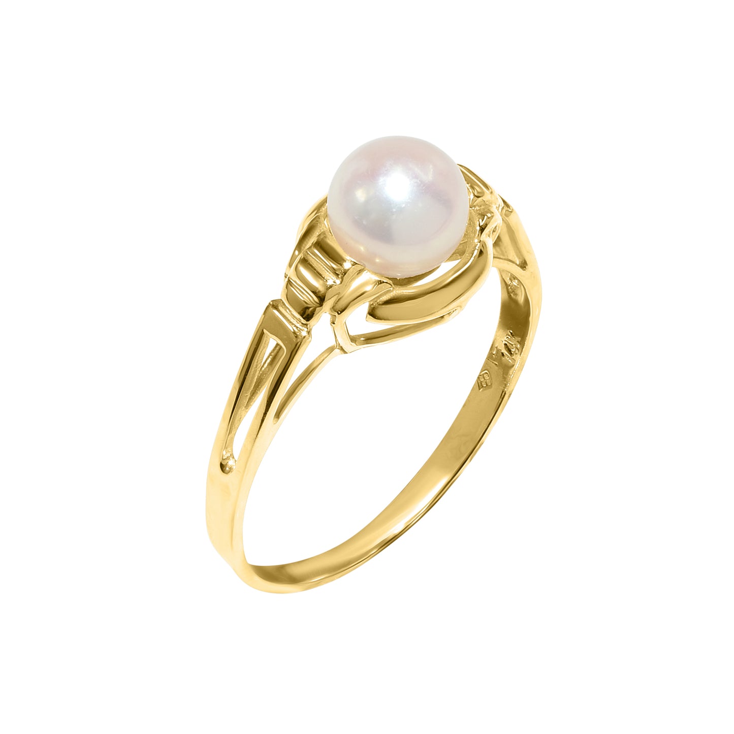 14ky Cultured Pearl Ring 6mm