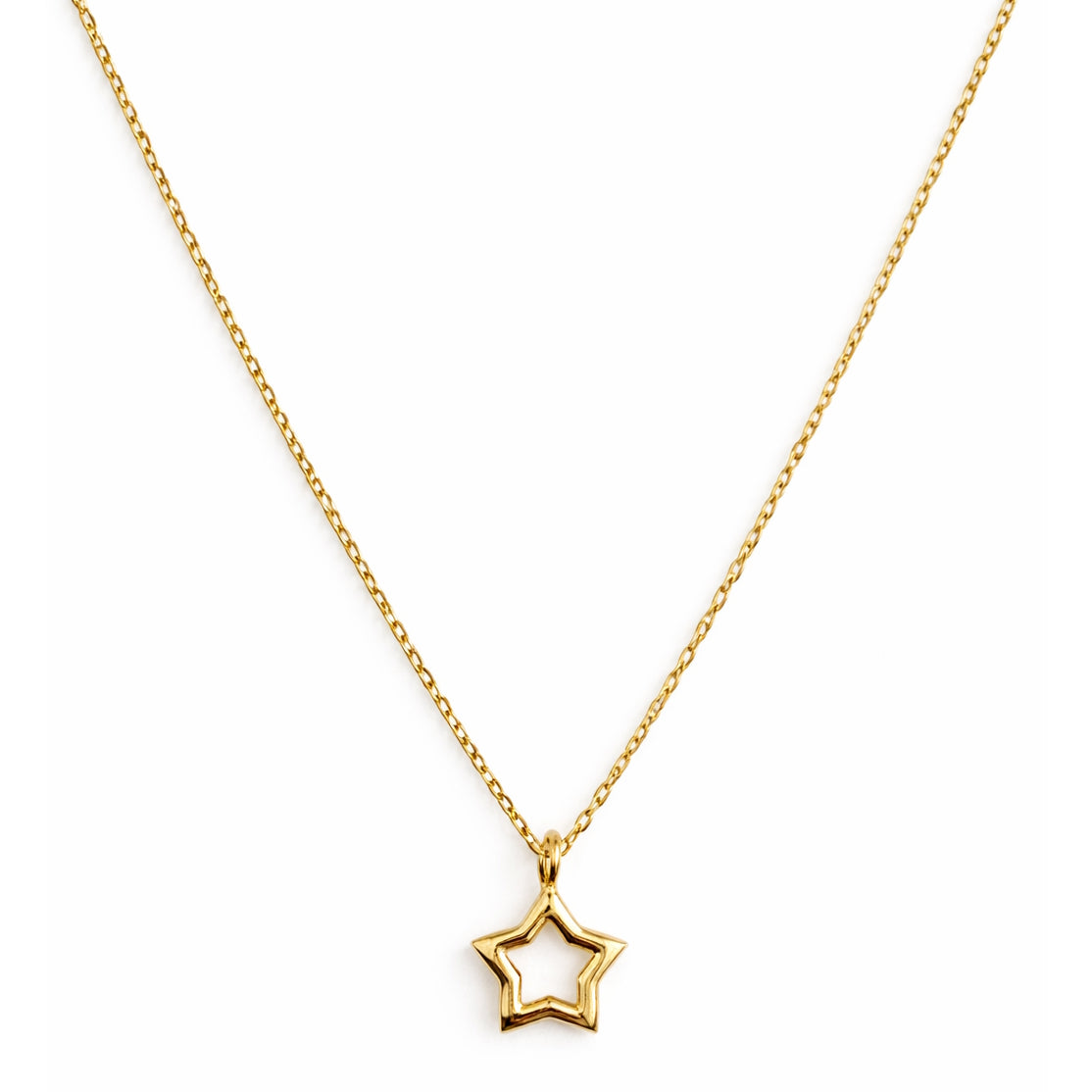 Séchic 14k Open Star Pendant Necklace
