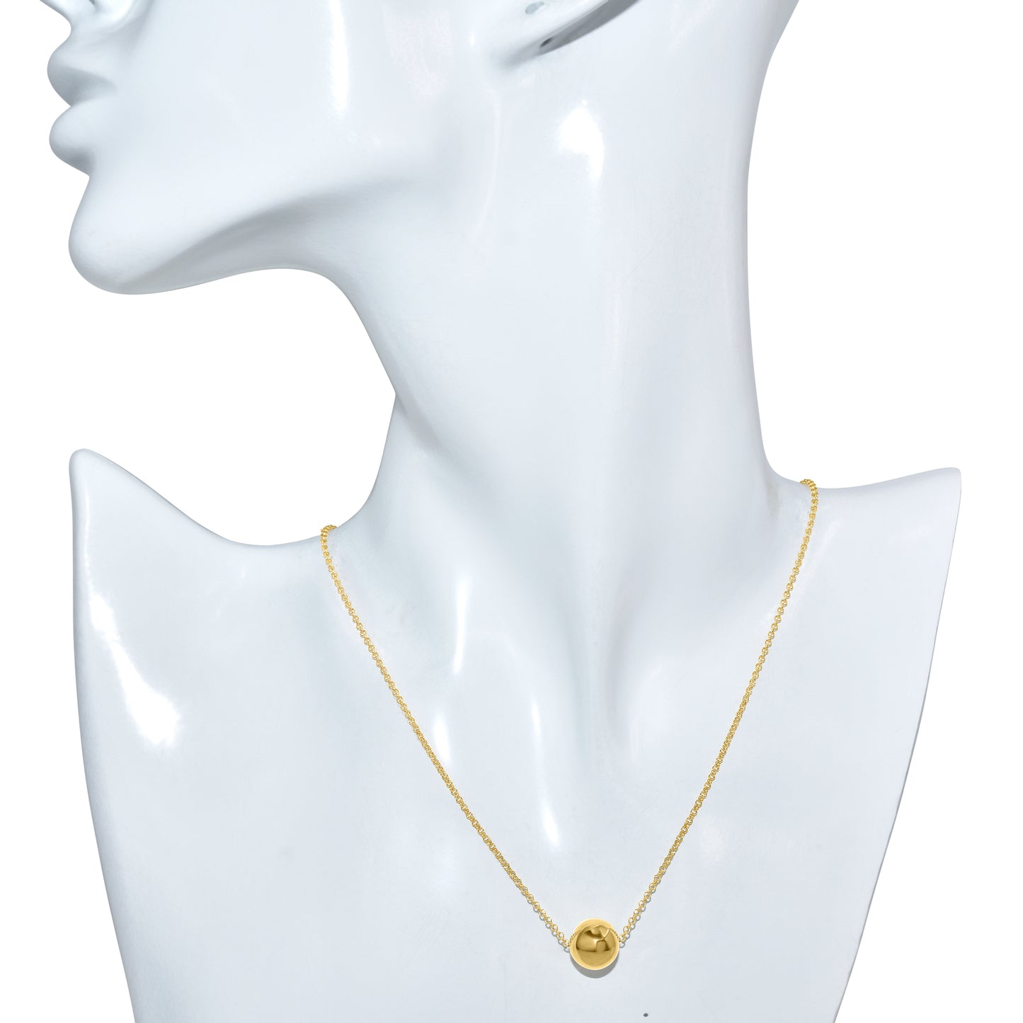 Séchic 14k 10mm Slide Ball Necklace