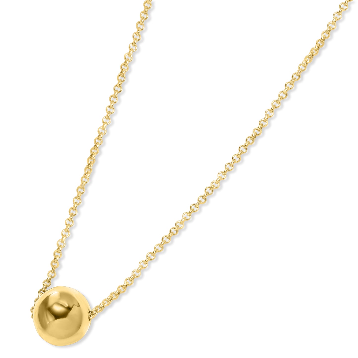 Séchic 14k 10mm Slide Ball Necklace