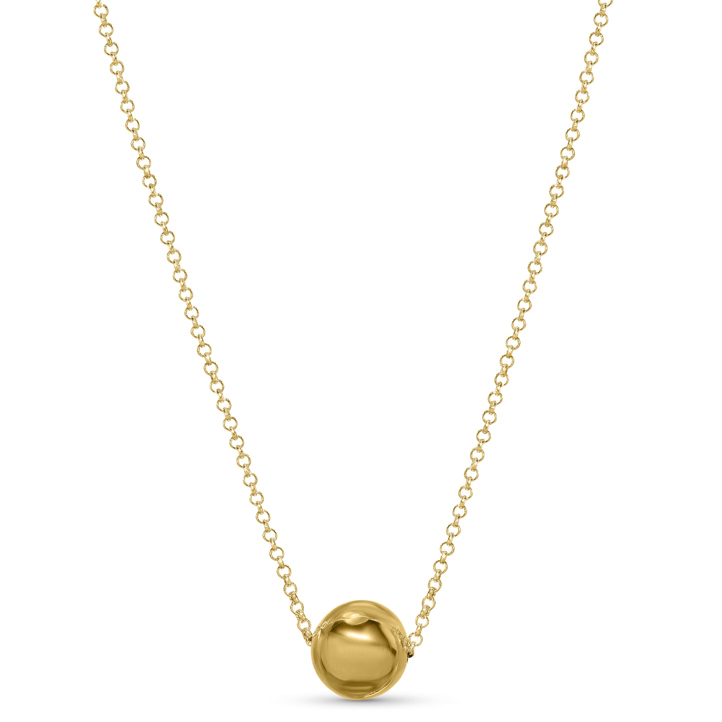 Séchic 14k 10mm Slide Ball Necklace