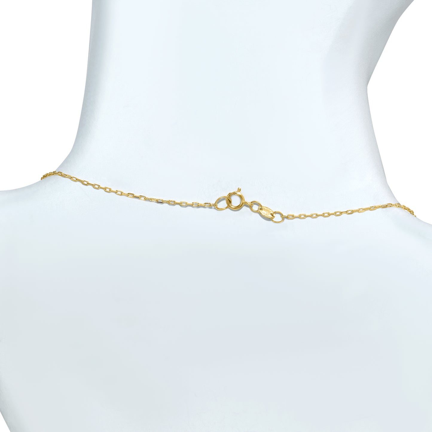 Séchic 14k Long Open Triangle Diamond Pendant (Ridge) Necklace
