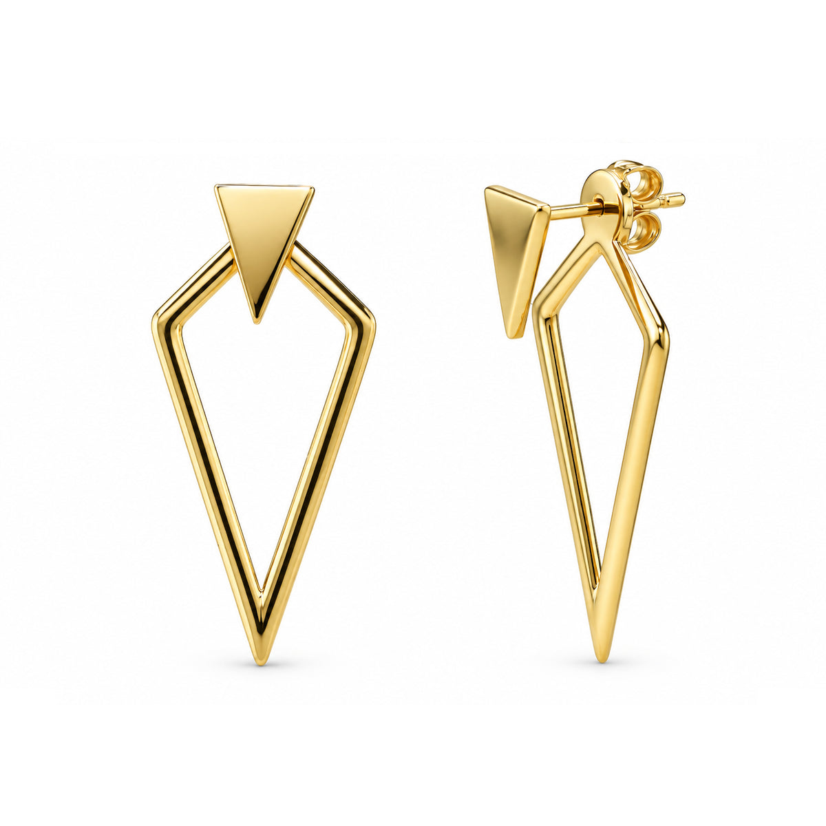 Séchic 14k Hollow Kite Ear Jackets