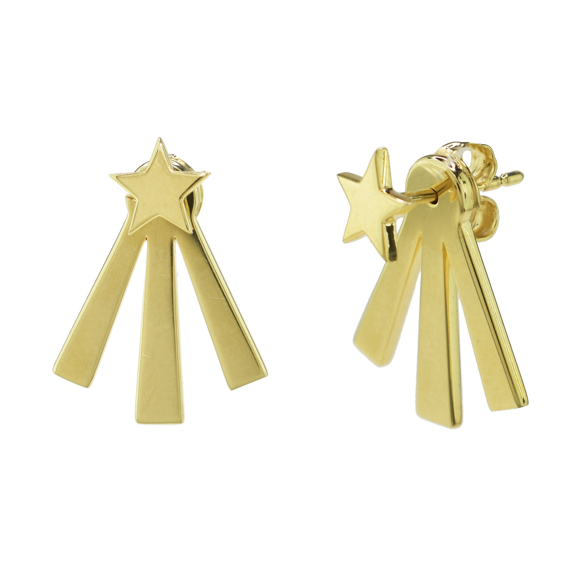 14k Star & Arrow Ear Jackets