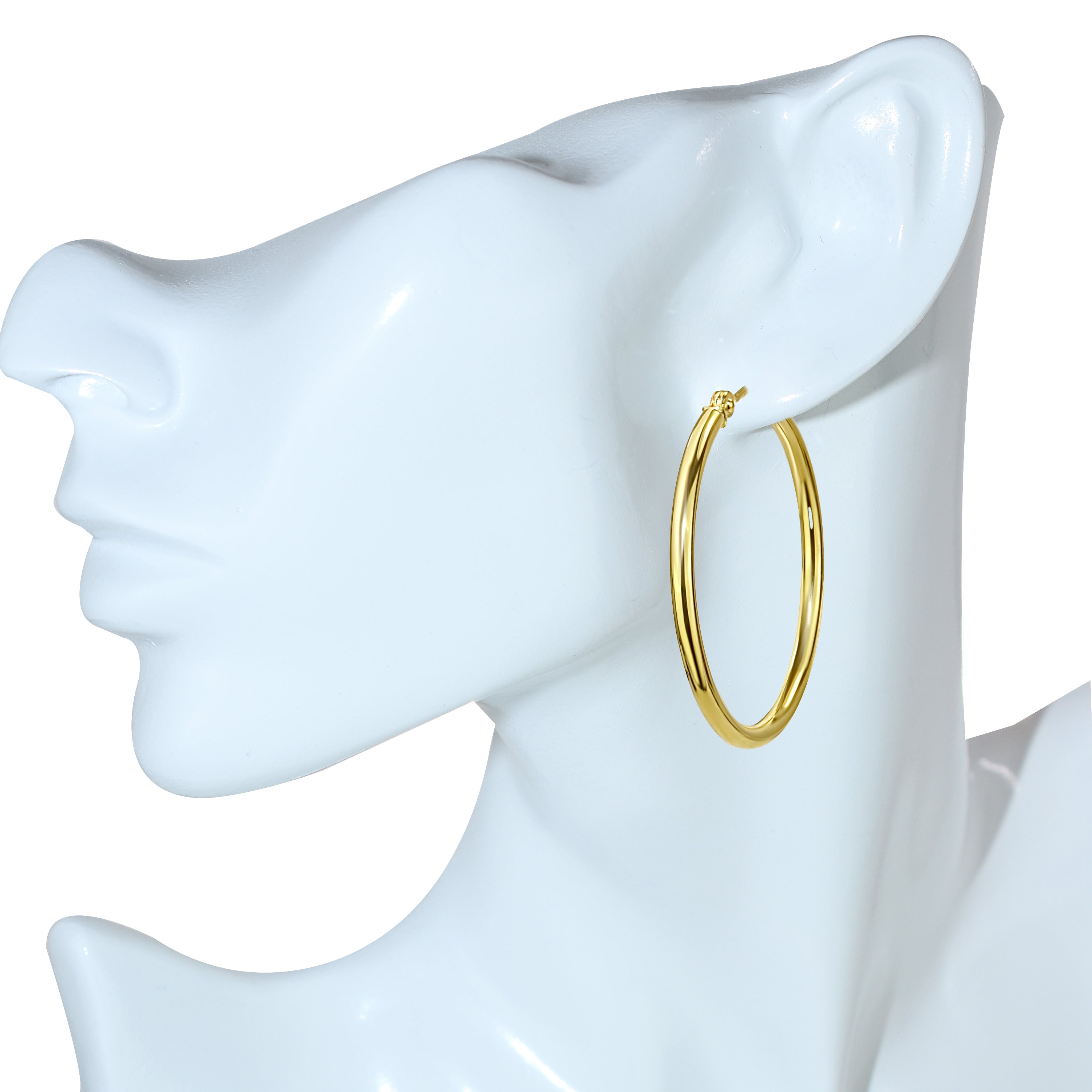 Séchic 14k Gold Hoop Earring 35mm