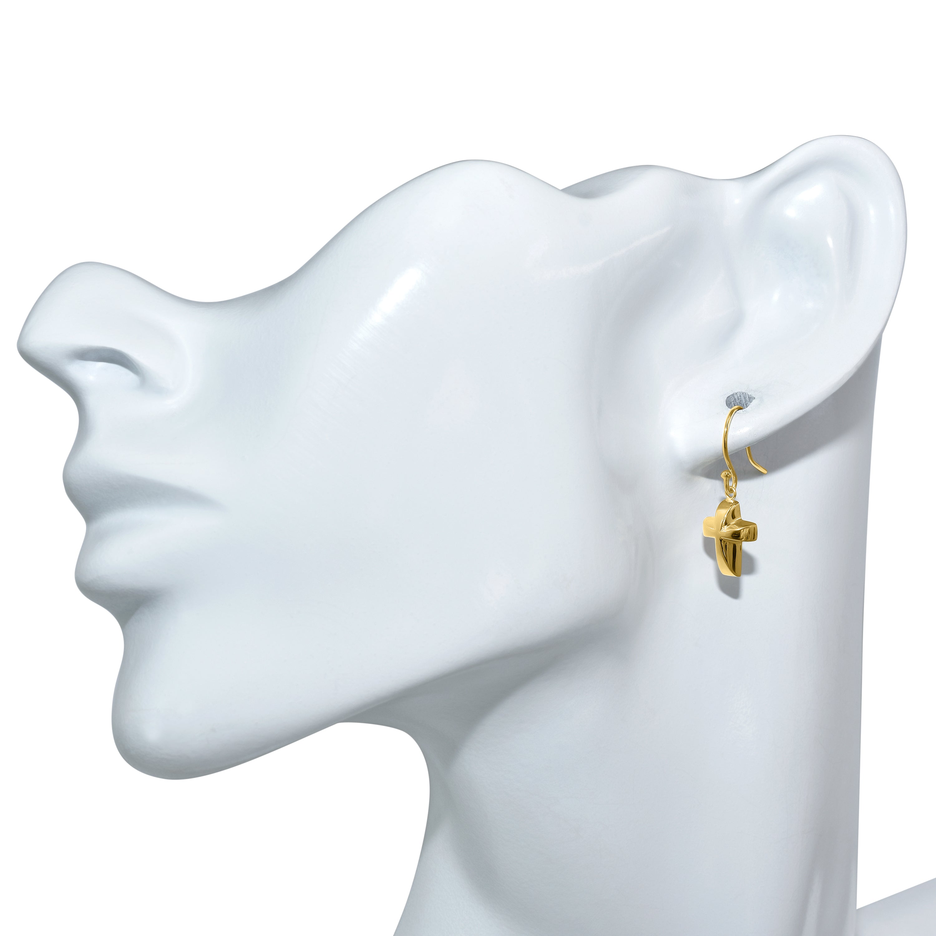 Séchic 14k Cross Hook Earring