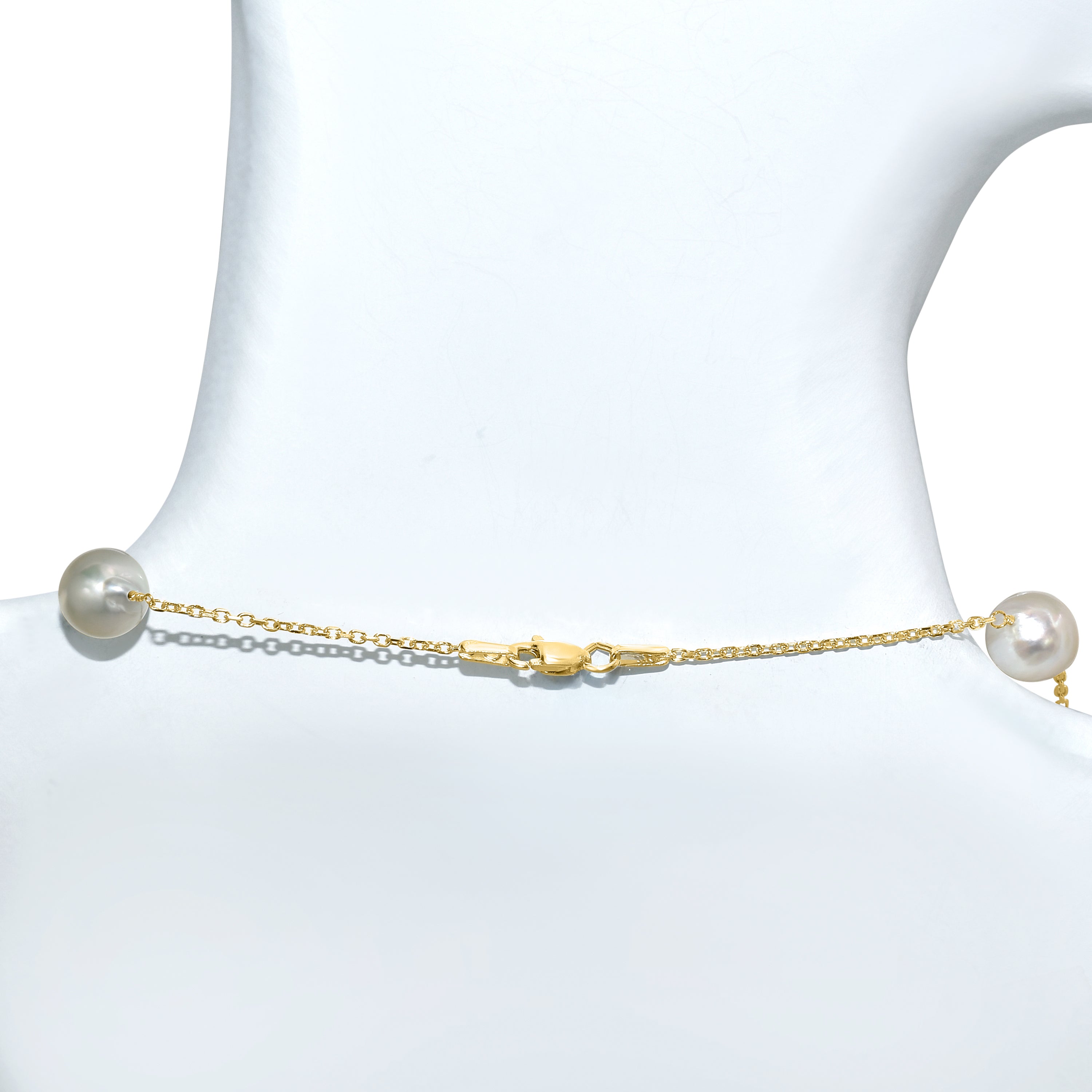 14k Golden South Sea Pearl Gold Chain Necklace 18"