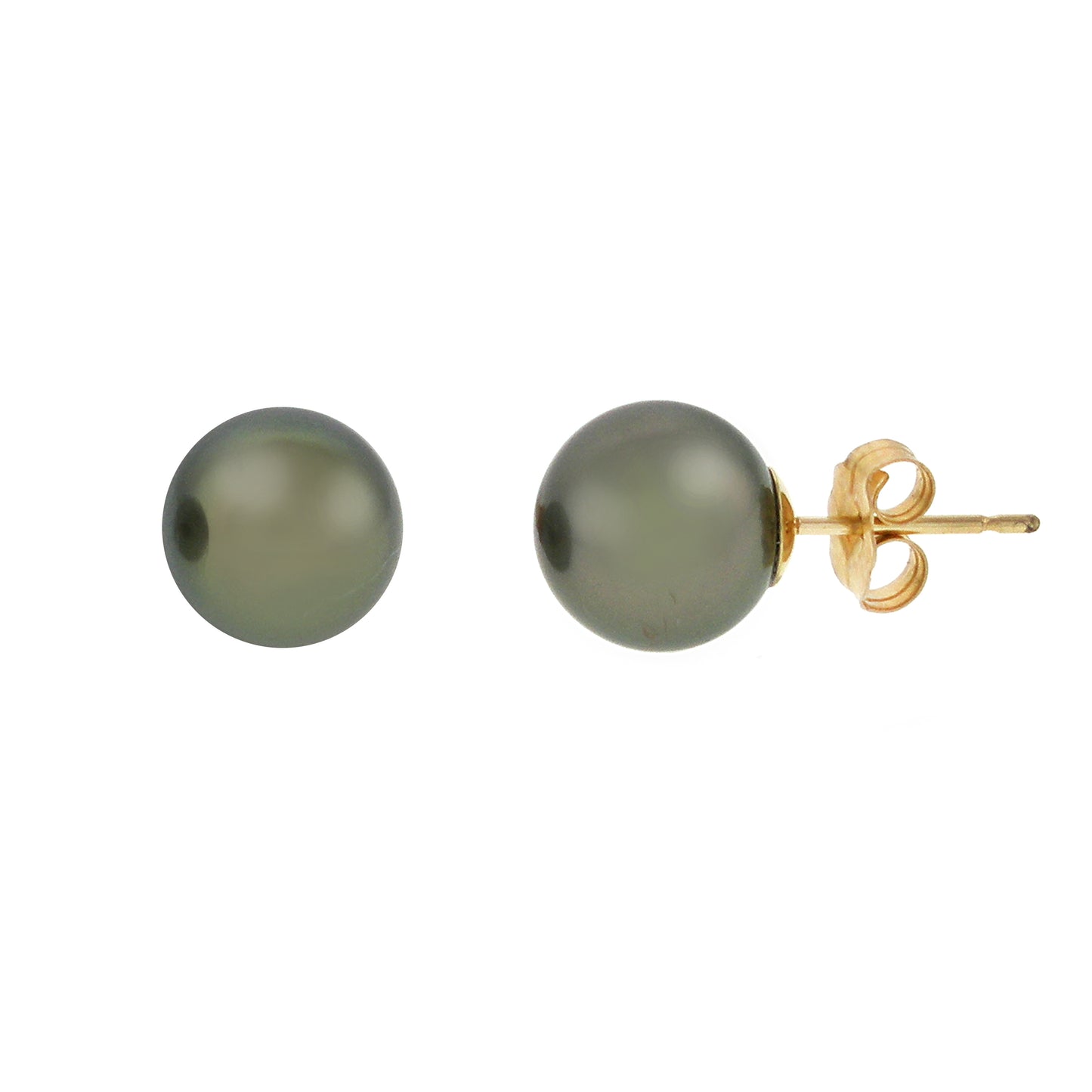 14k Tahitian South Sea Pearl Ear Studs