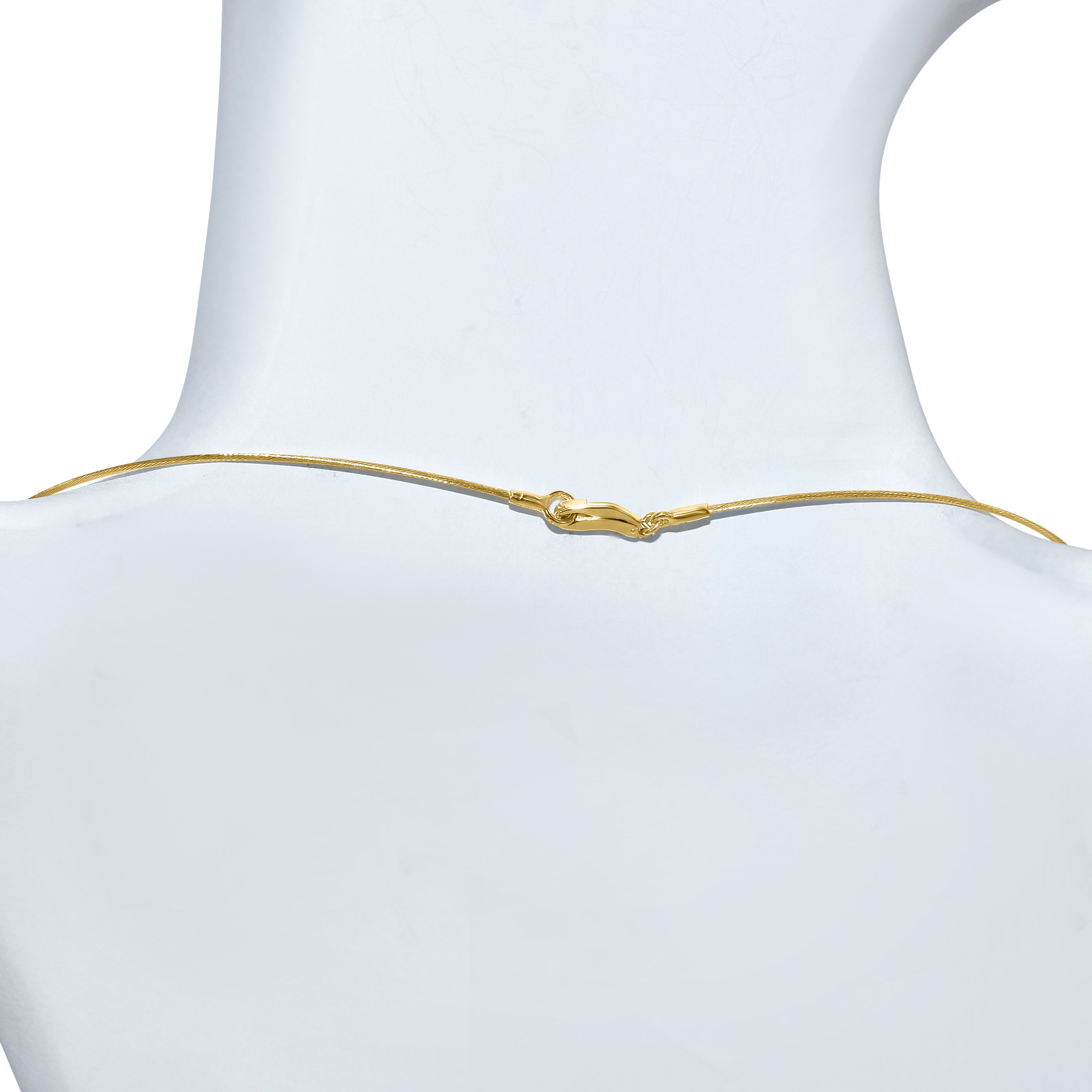 14k Diamond Station Gold Cable Necklace
