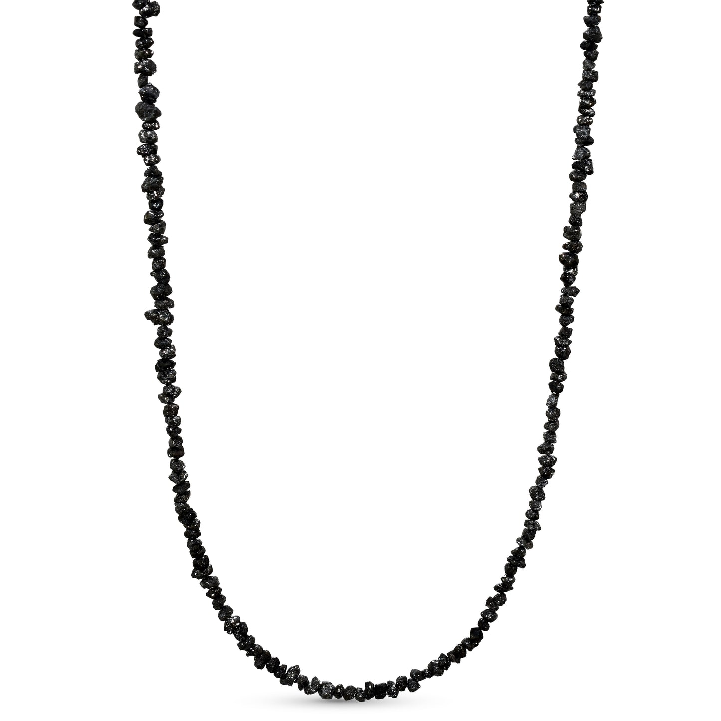 14k Yellow Natural Rough Diamond Necklace for Men or Woman