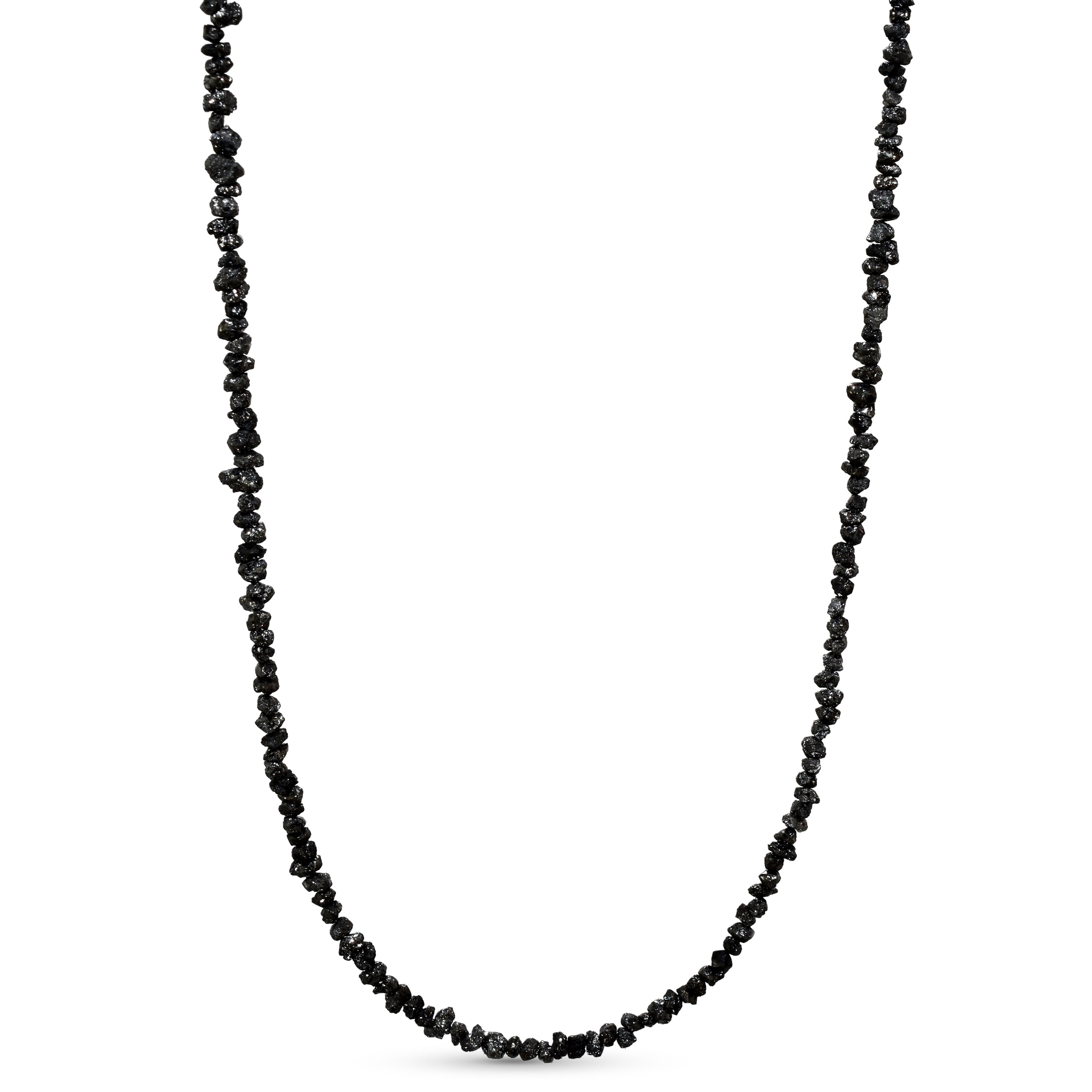 14k Yellow Natural Rough Diamond Necklace for Men or Woman