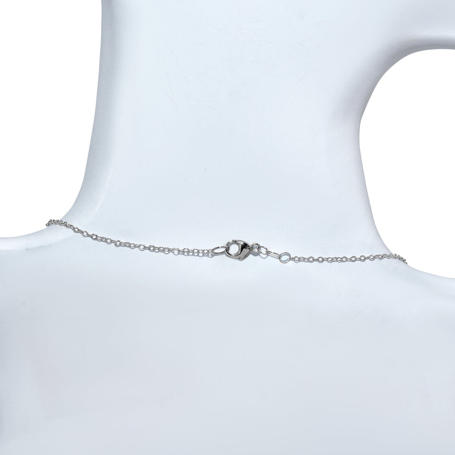 14kw VS Diamond Triple Pyramid Pendant Necklace 0.32ct 18"