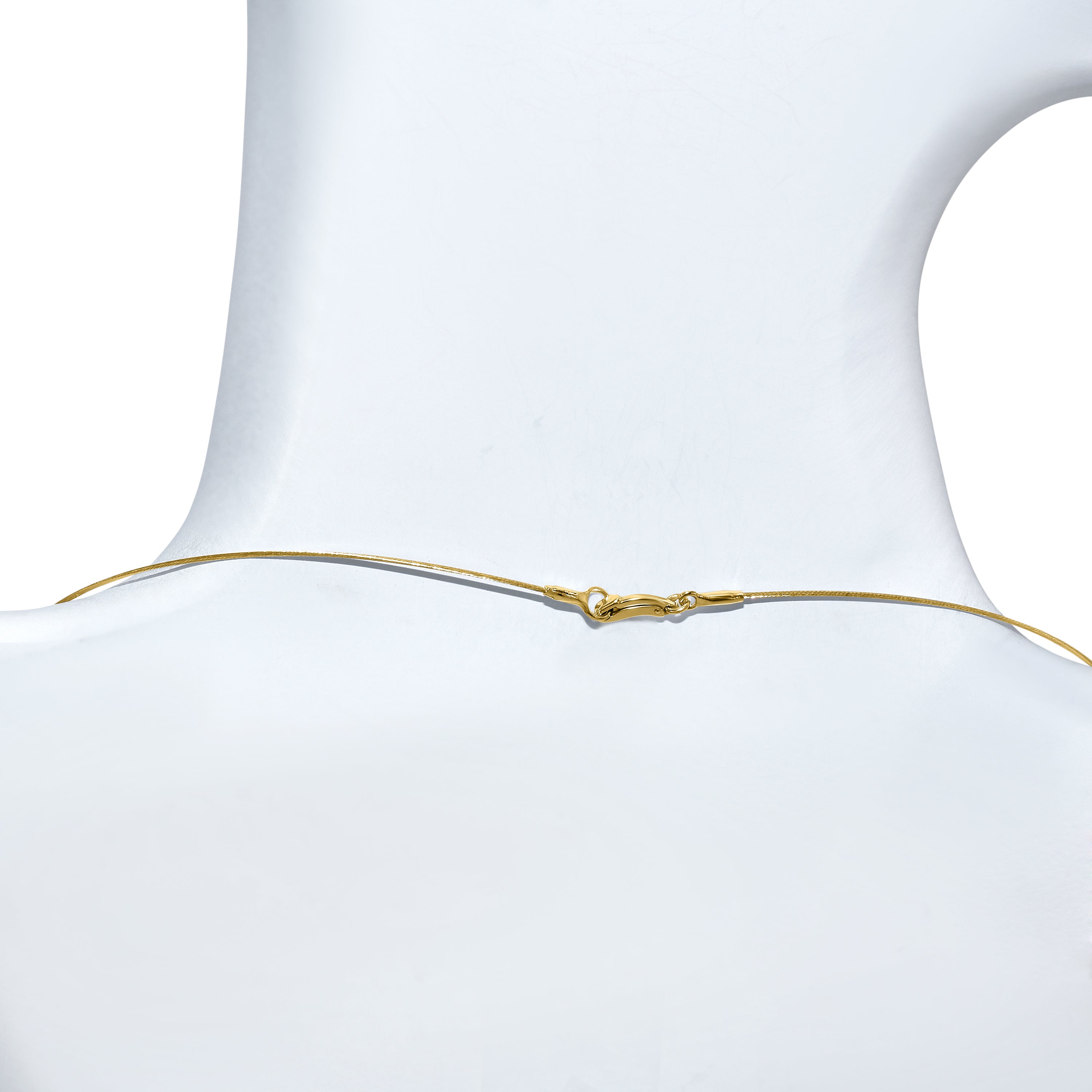 14k Gold Cable Wire Diamond Star Slider Necklace
