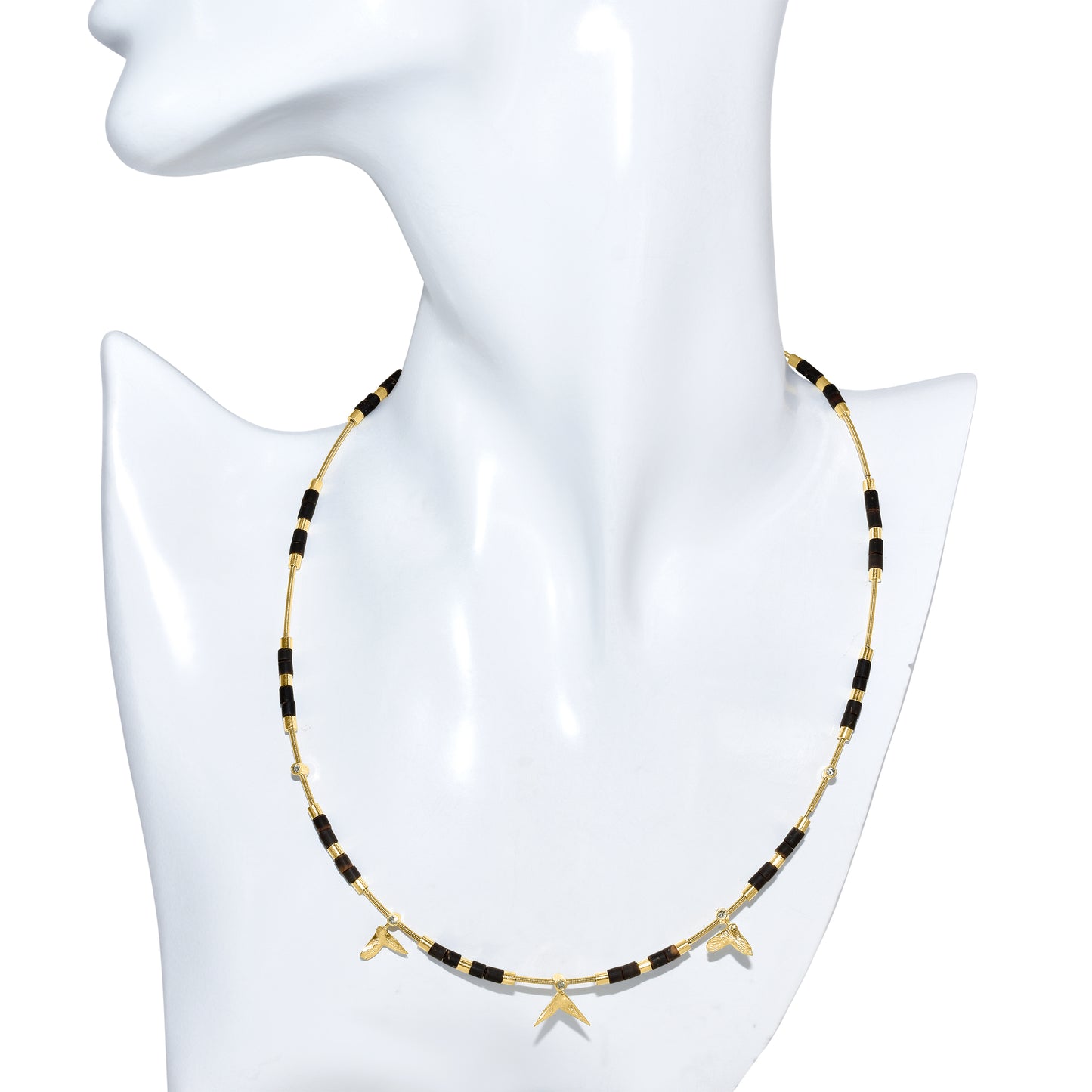 18k Tucum Diamond Cable Necklace