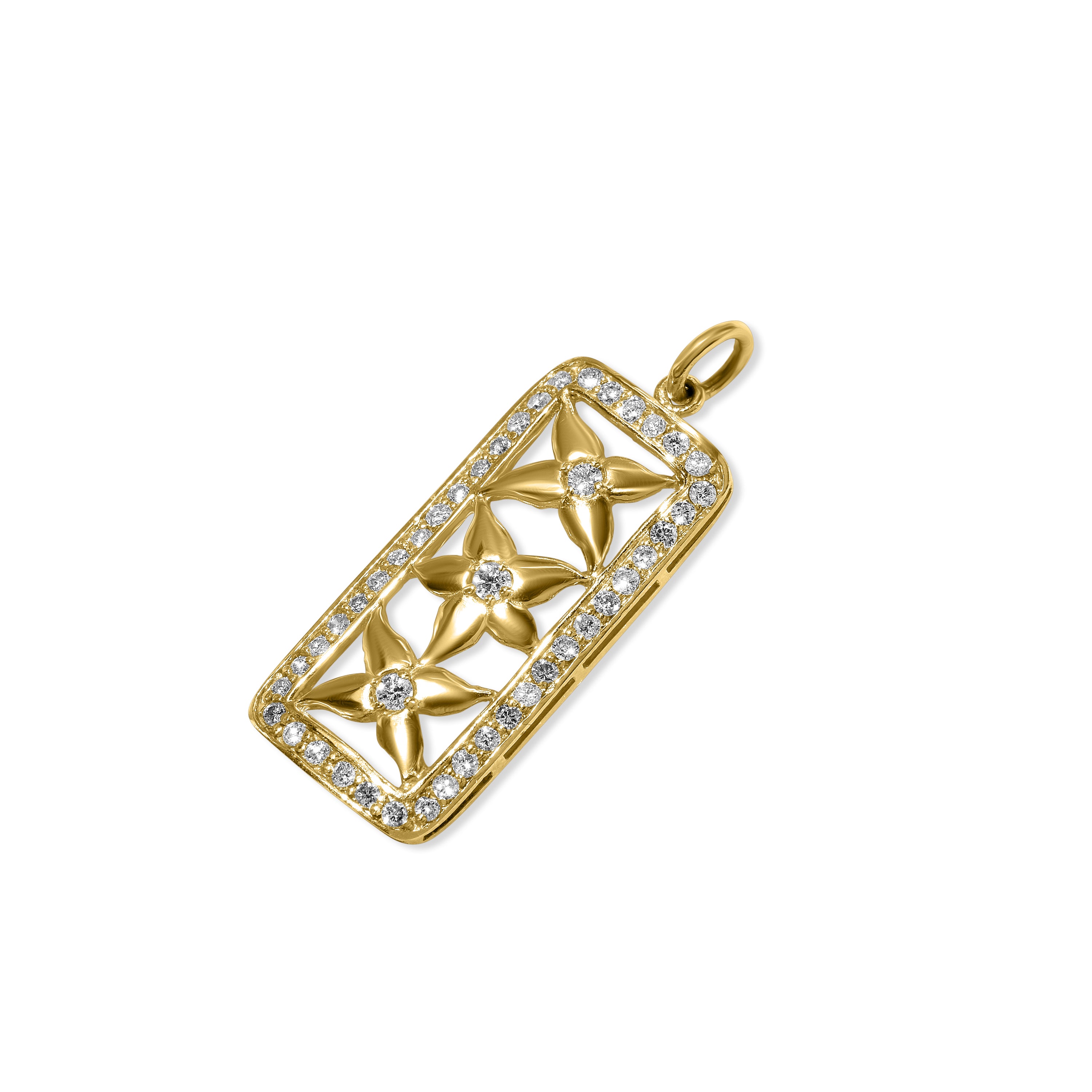 14K Diamond Fiori Pendant