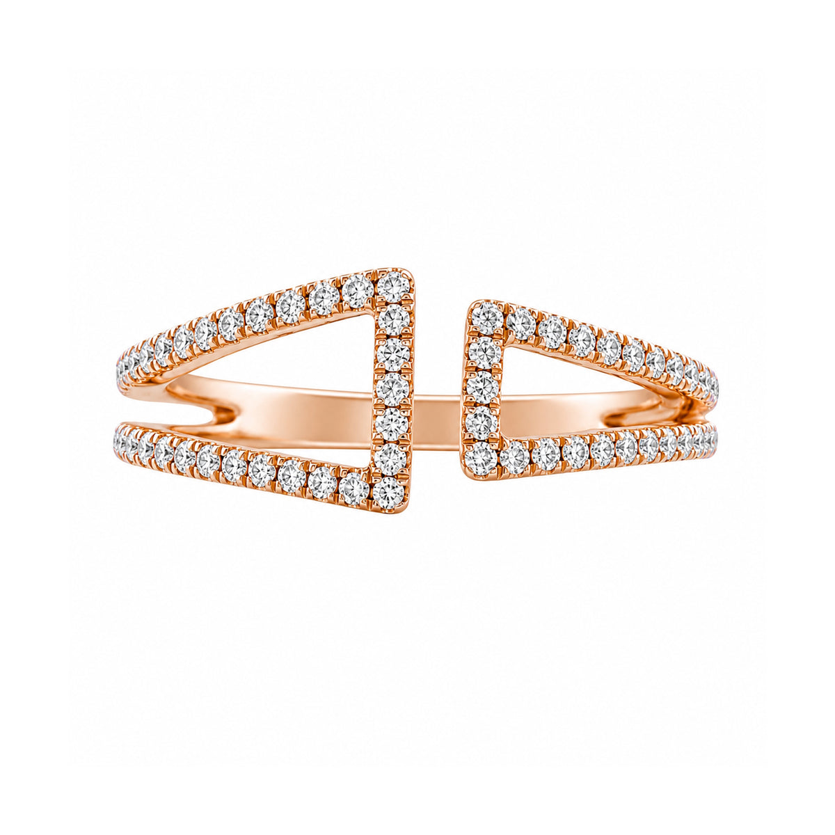 Andy Götz 18k Rose Gold Open Diamond Ring
