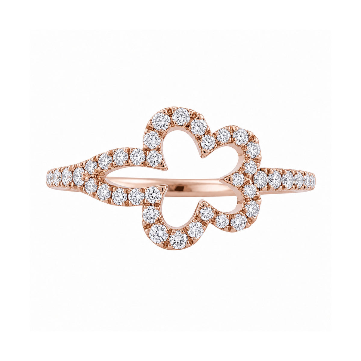 Andy Götz 18k Rose Gold Petal Diamond Ring