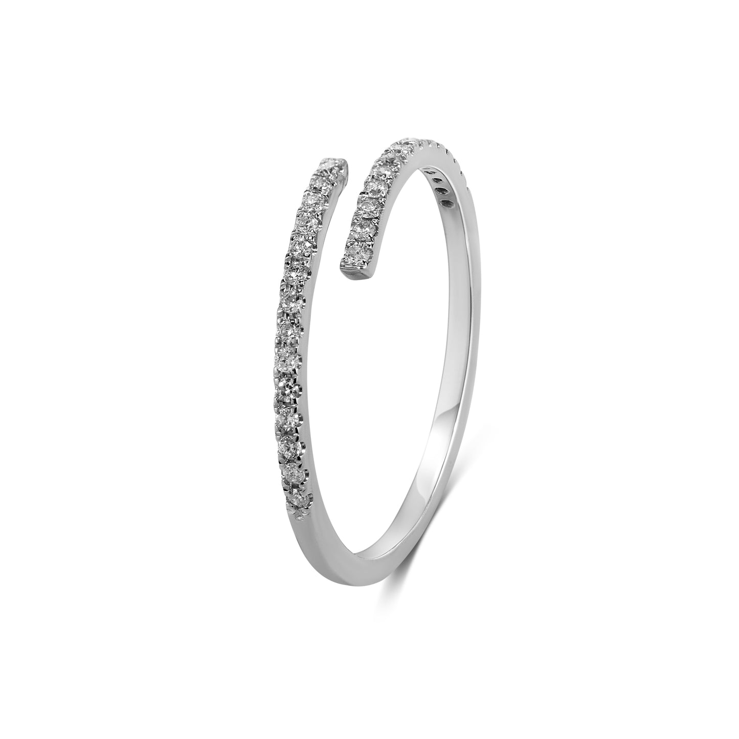 18k Ruby/Emerald/Diamond Bypass Ring