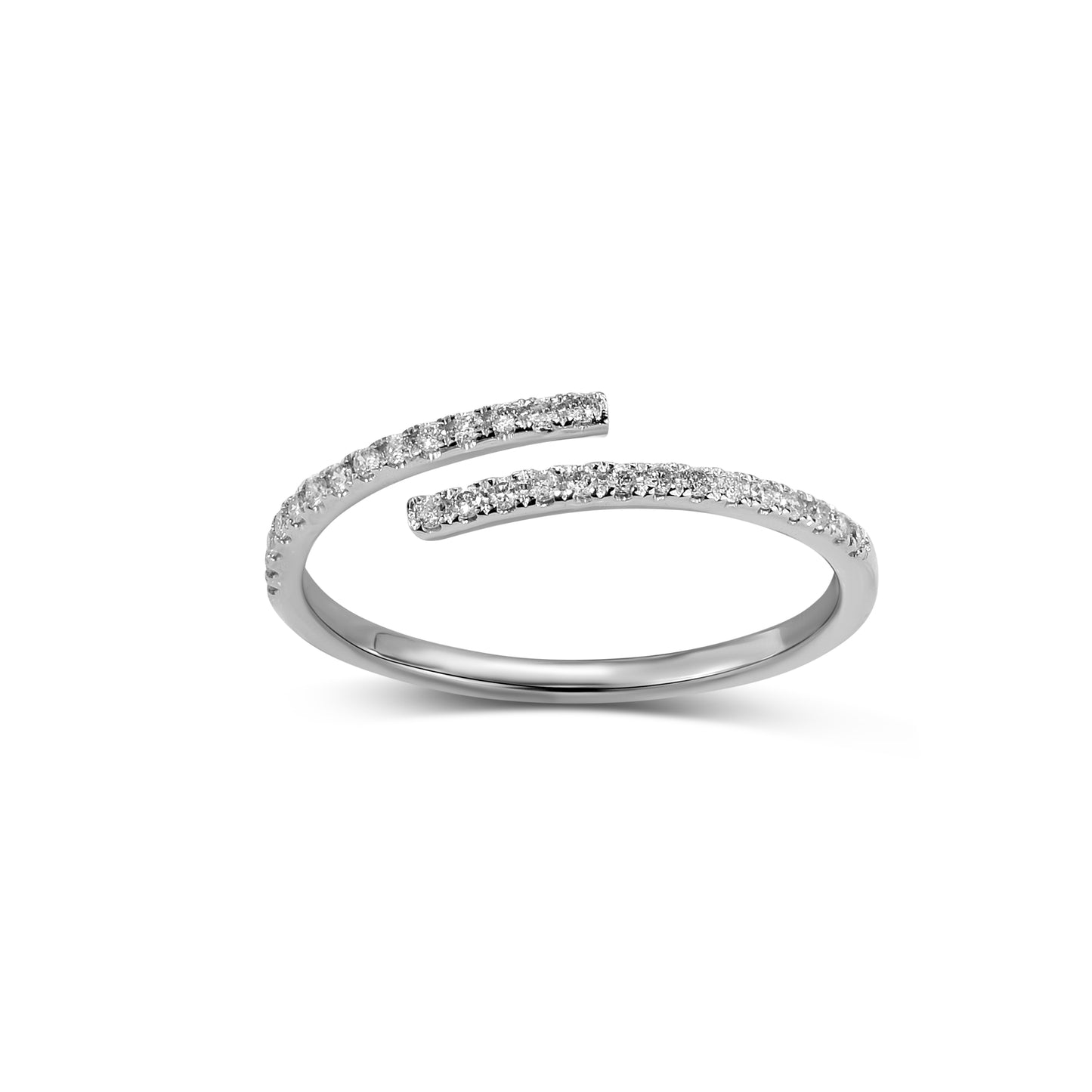 18k Ruby/Emerald/Diamond Bypass Ring