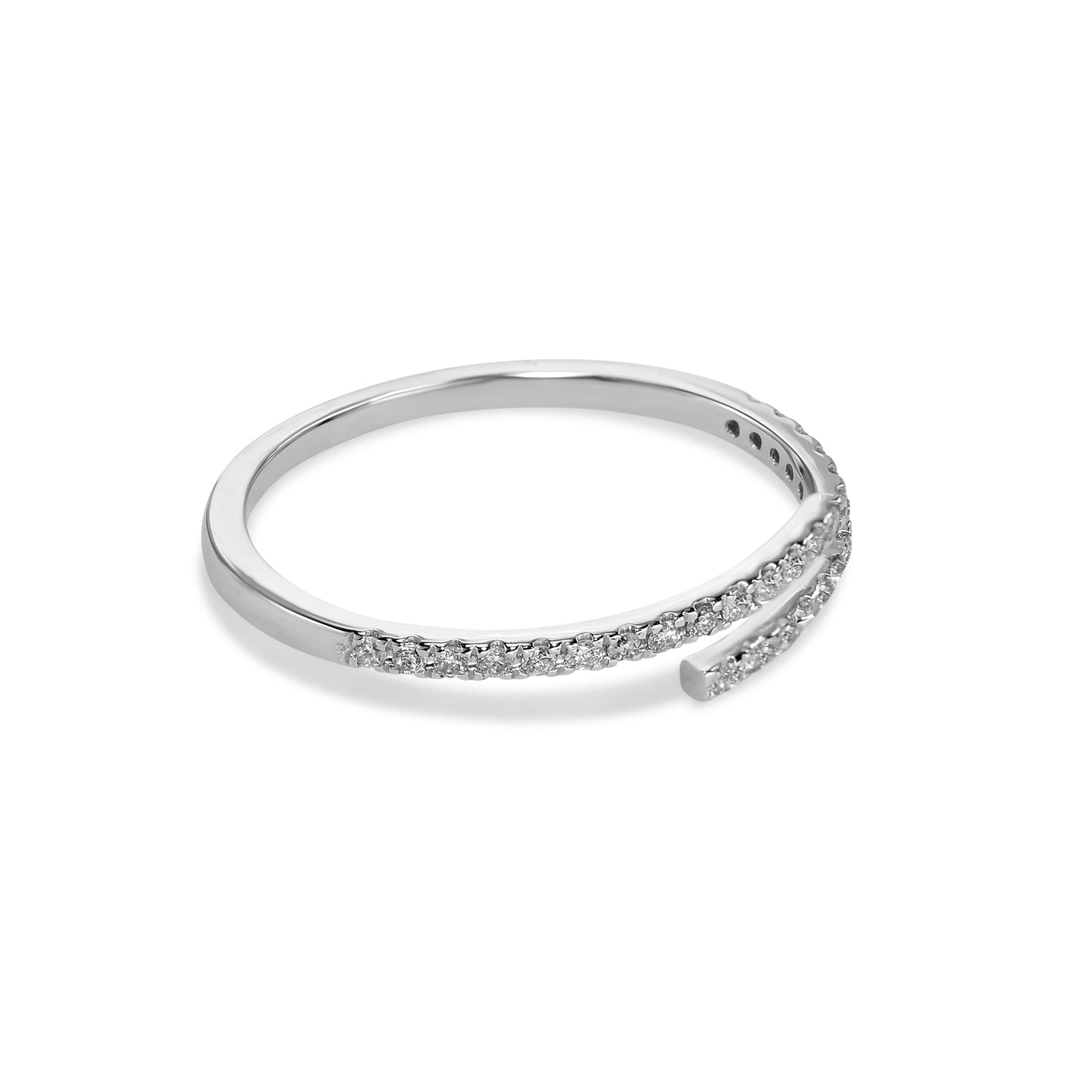 18k Ruby/Emerald/Diamond Bypass Ring