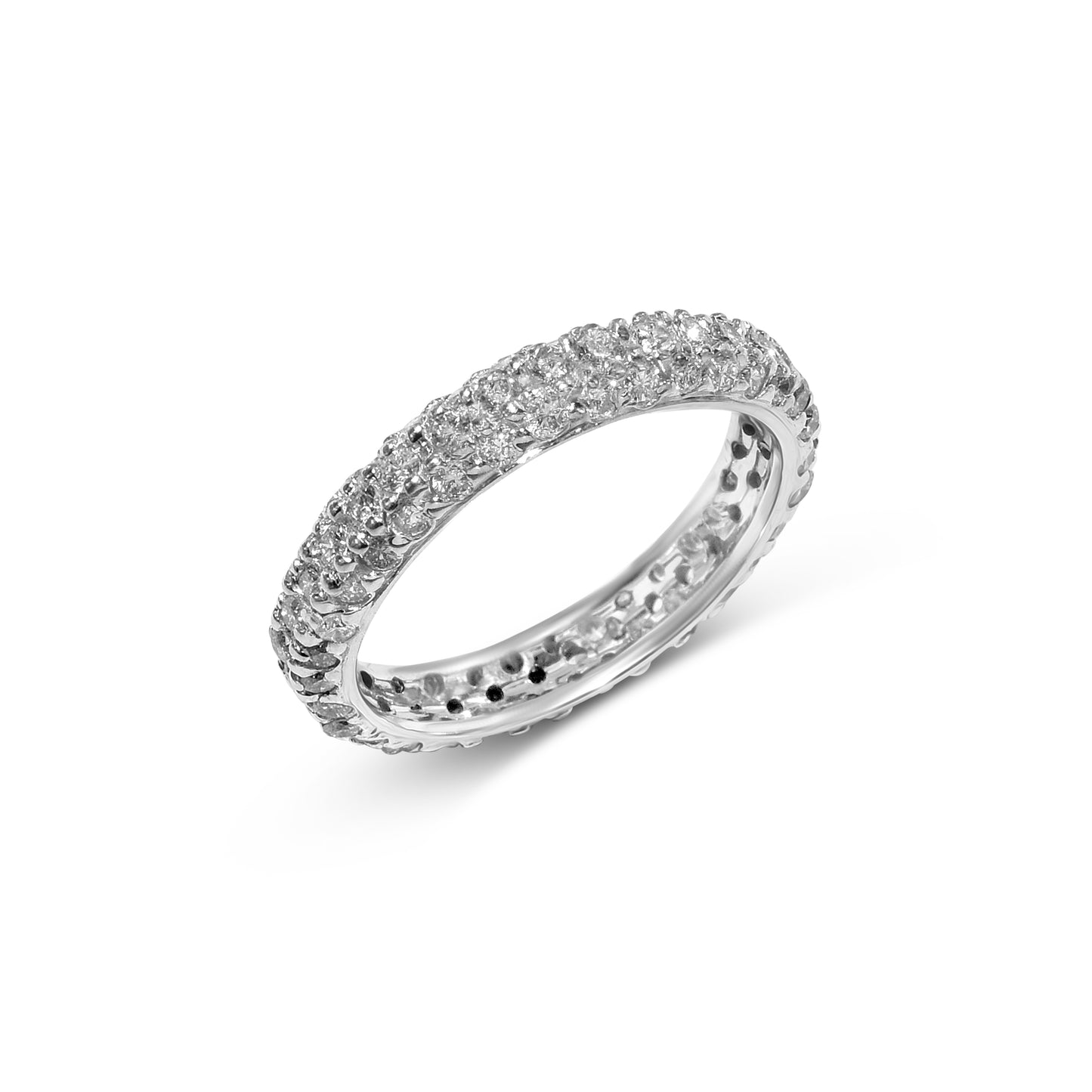 14k White Gold Diamond Rind