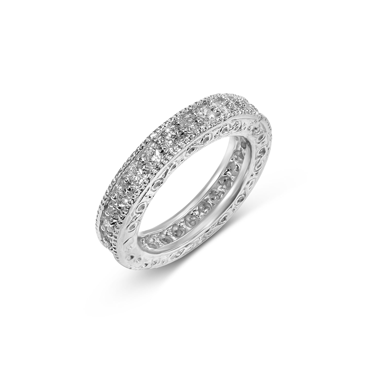 14k White Gold Diamond Ring