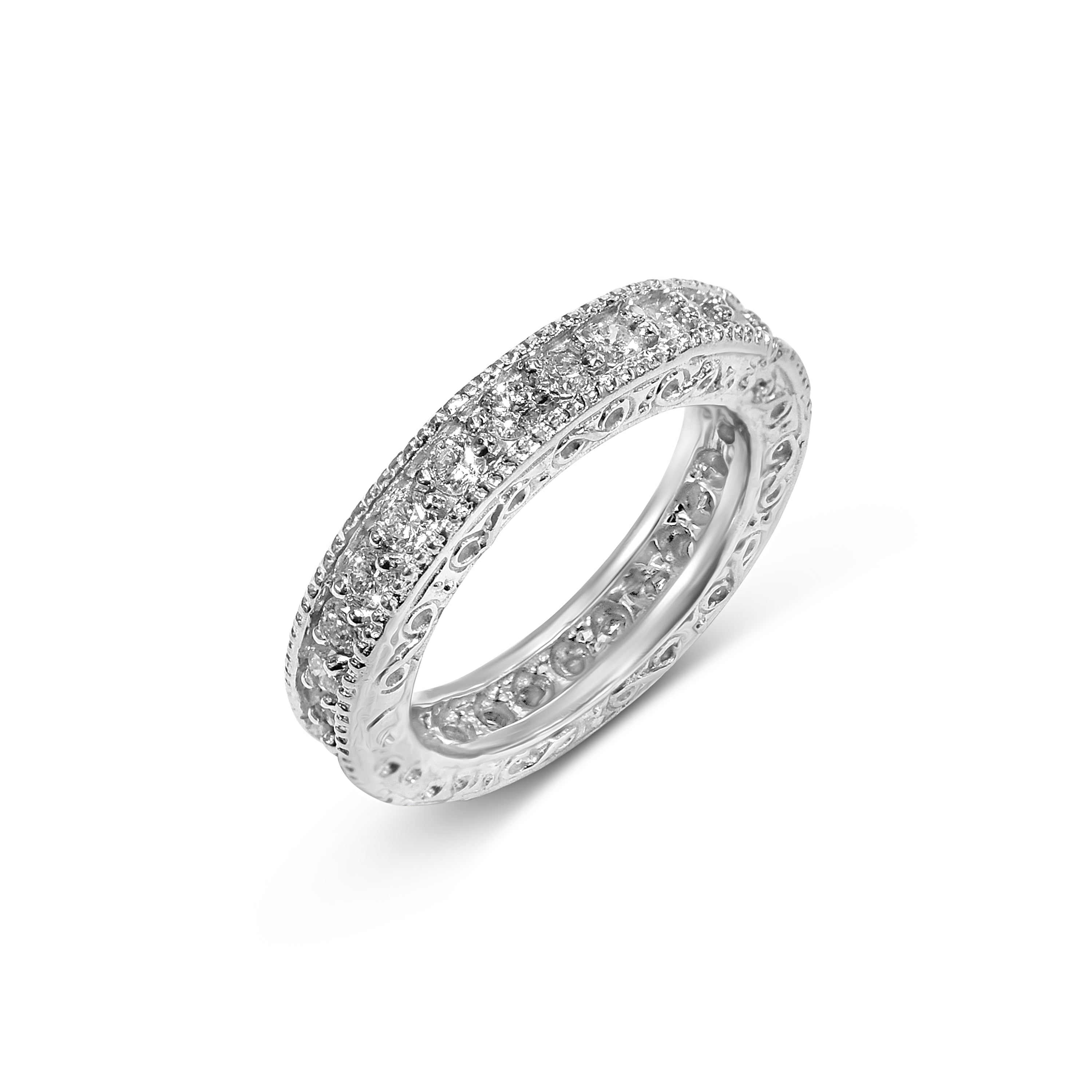 14k White Gold Diamond Ring