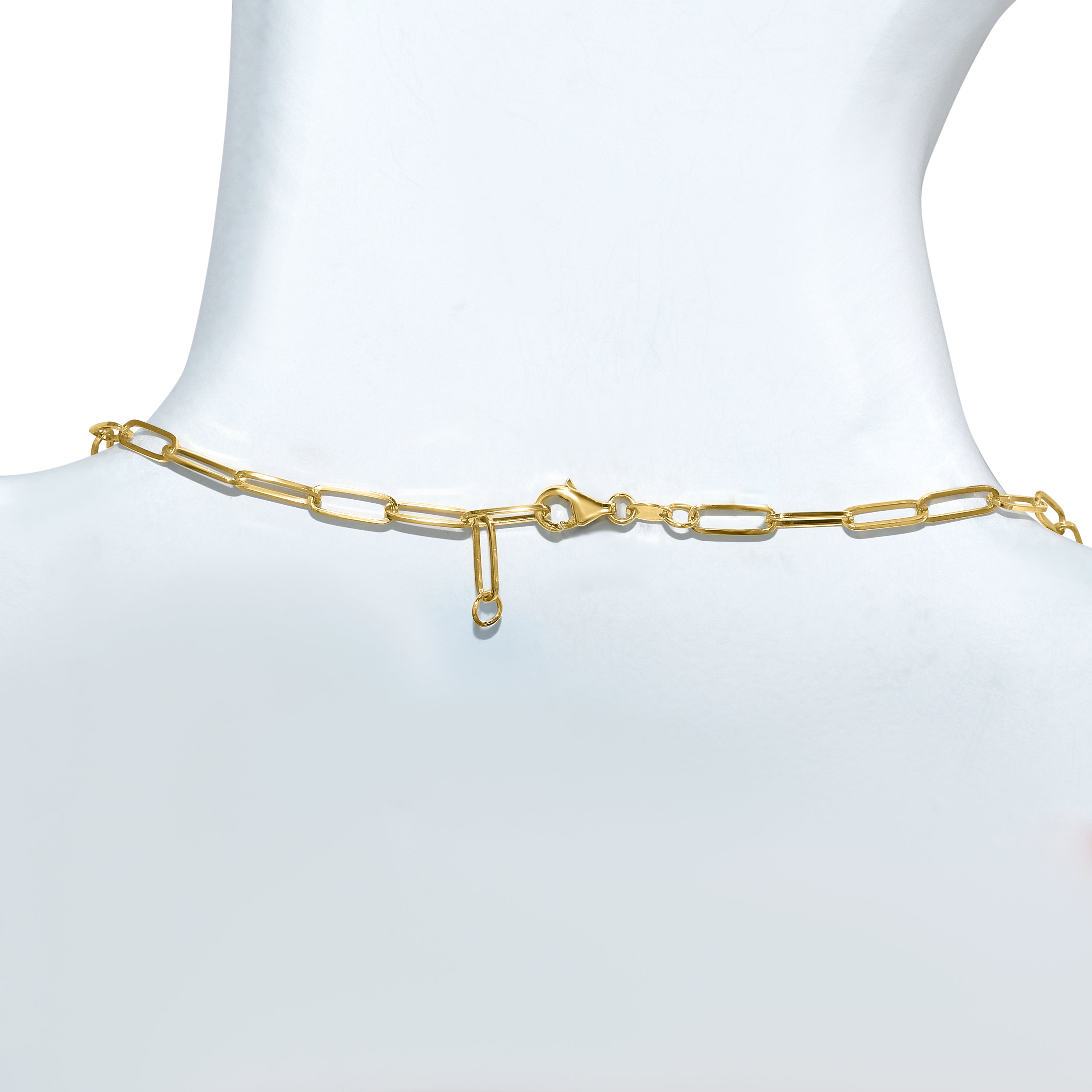 14k Citrine Freeform Shape Pendant Necklace