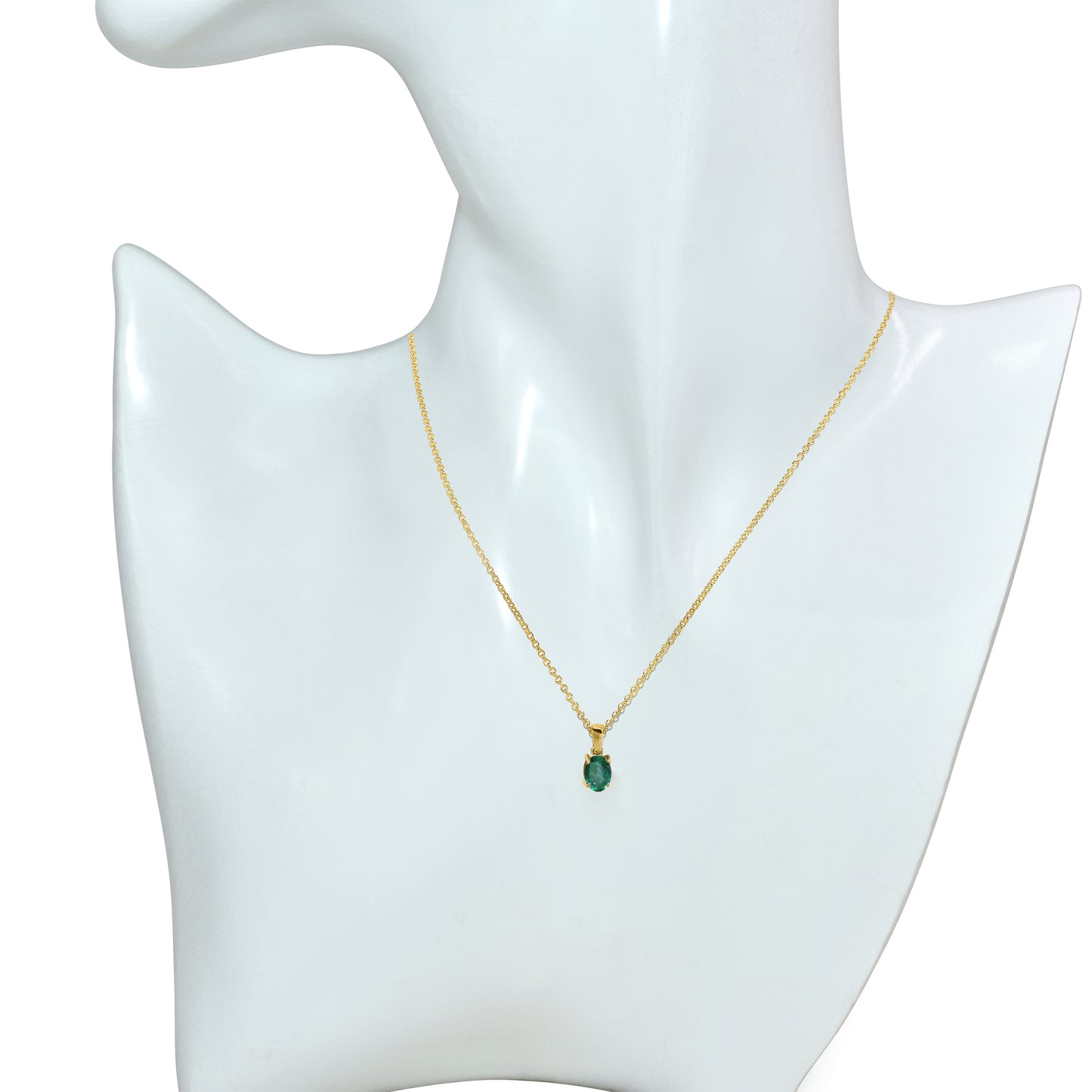 14k Emerald Oval Shape Set