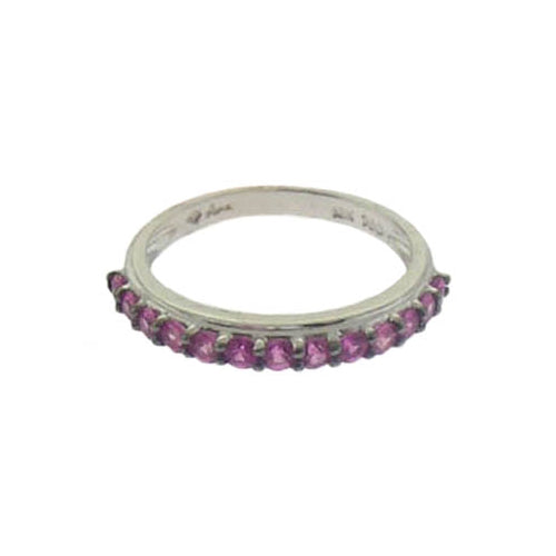 18k Pink Sapphire Band Ring