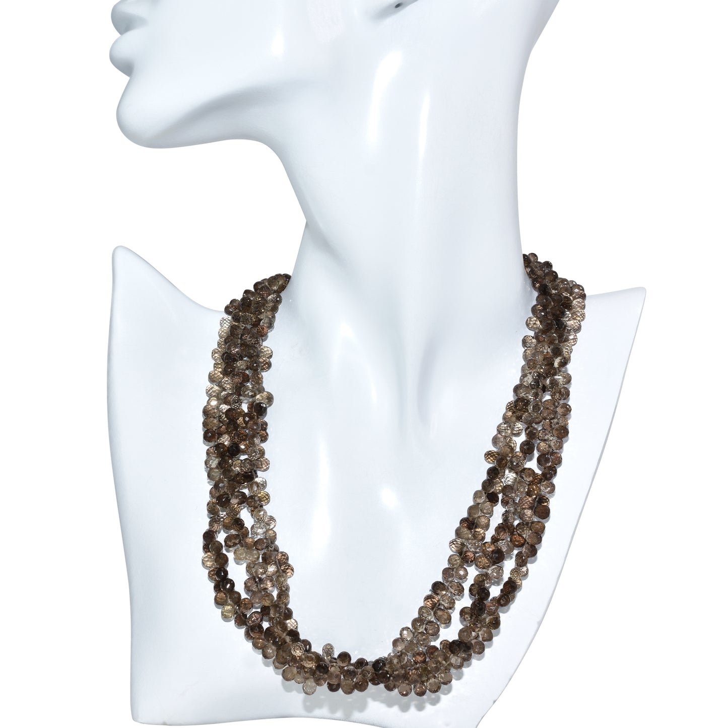 14k Smoky Quartz Necklace