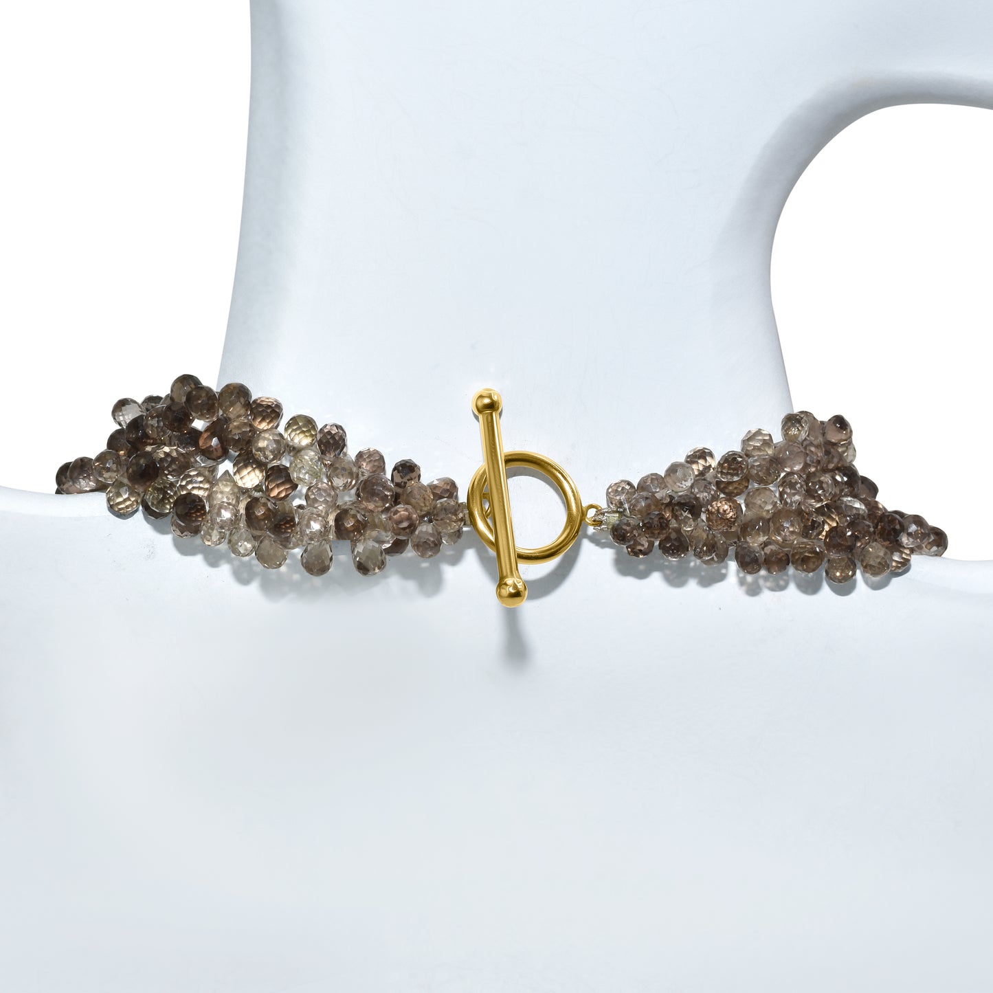 14k Smoky Quartz Necklace