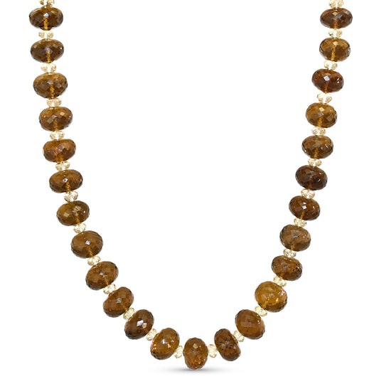 18k Mocha Mousse Quartz Necklace