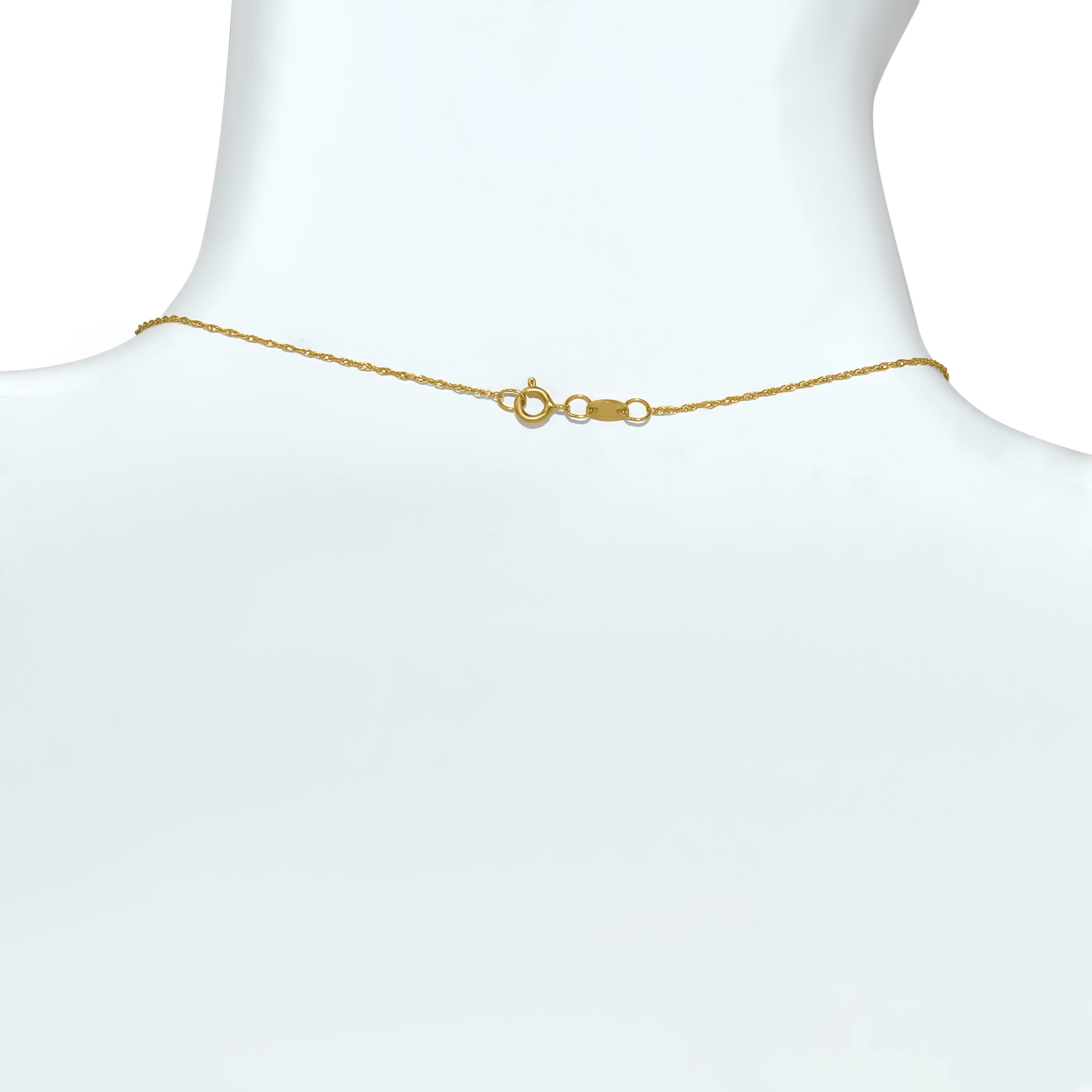 14k Blue Topaz Heart Diamond Pendant Necklace 17"