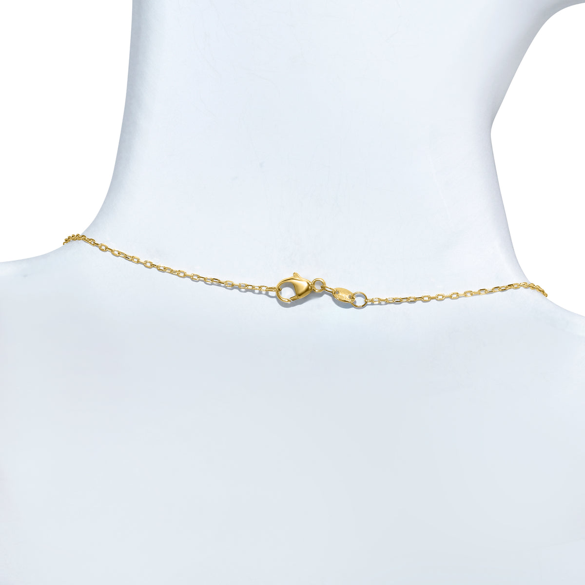 14k Green and Pink Amethyst Bezel Necklace