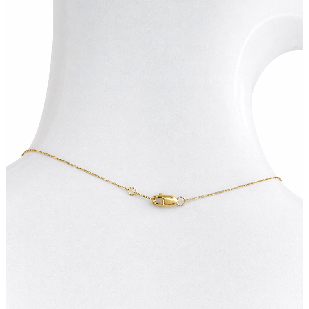 14k Rhodolite Garnet & Diamond Y Necklace