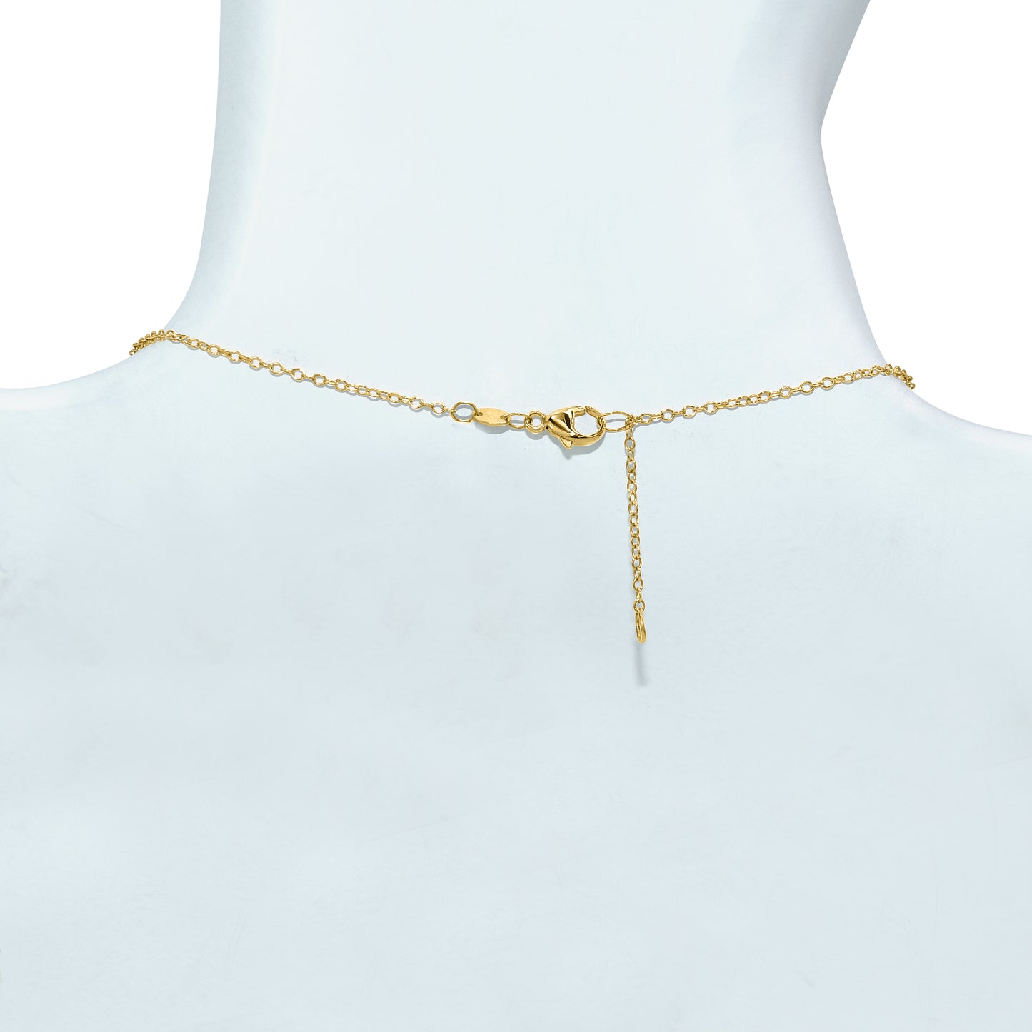 14k Citrine, Peridot, Blue Topaz, and Amethyst Bezel Necklace 17/18"