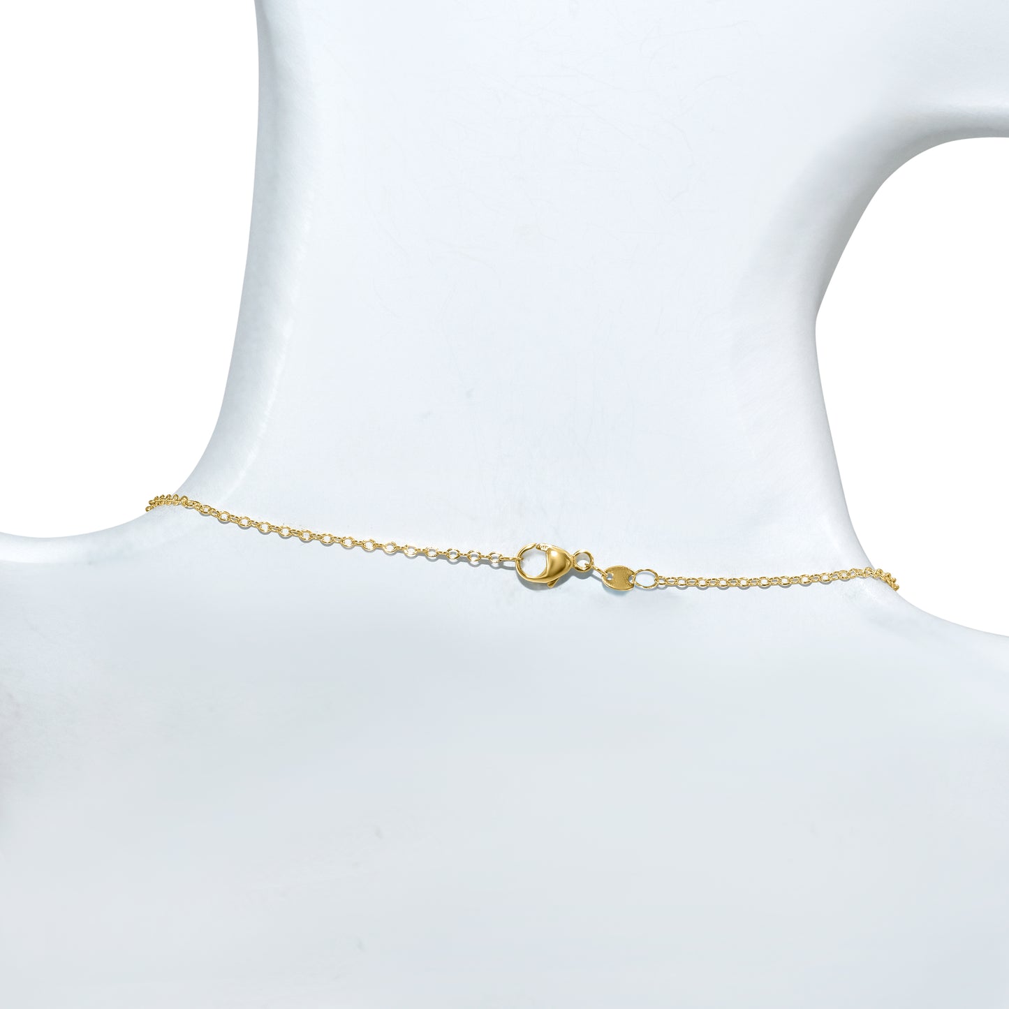 14k Green Jade Diamond Circle Y Necklace