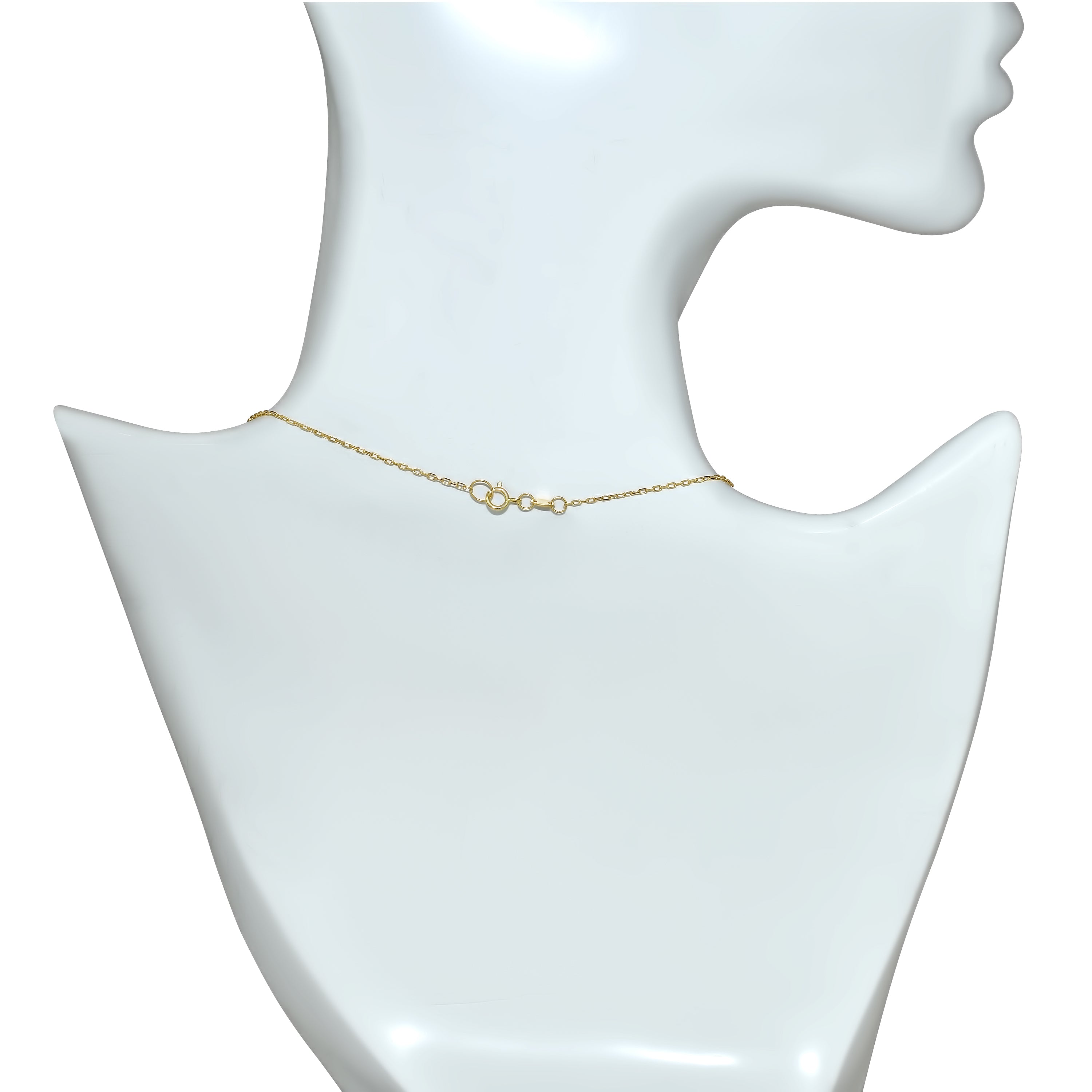 14k Swiss Blue Topaz Wavy Drop Pend Necklace 17"
