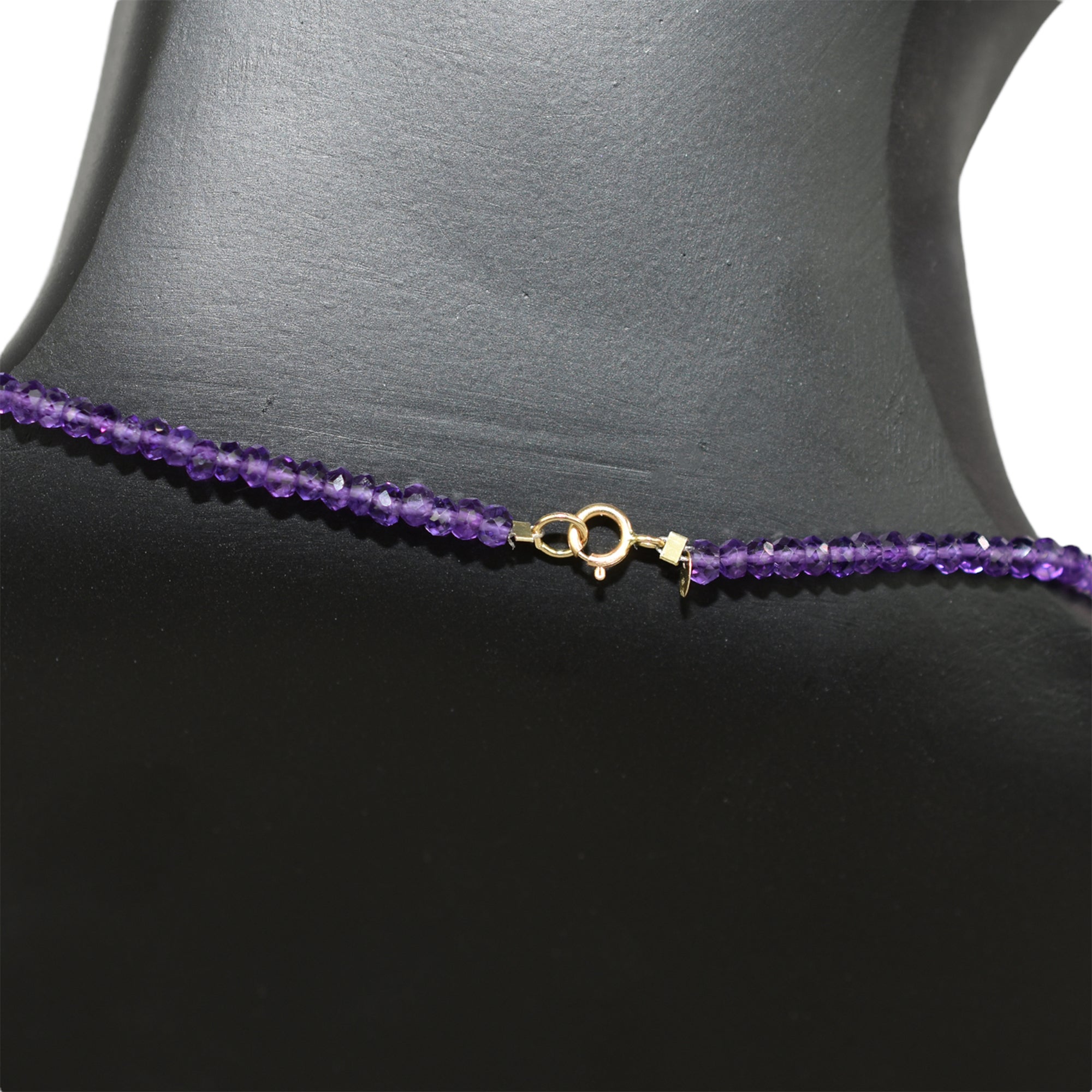 14k Gemstones & Gold Roundel Necklace