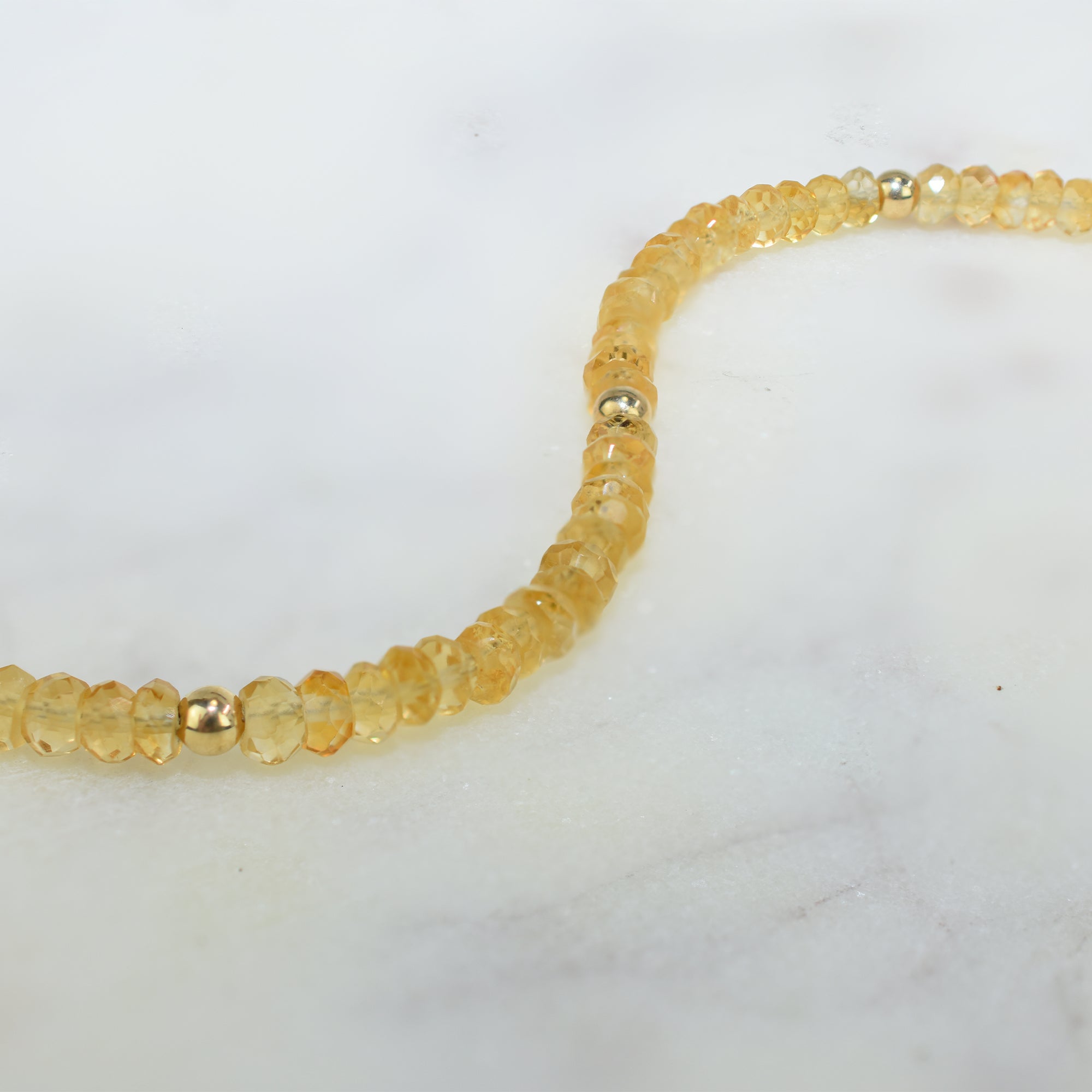 14k Gemstones & Gold Roundel Necklace