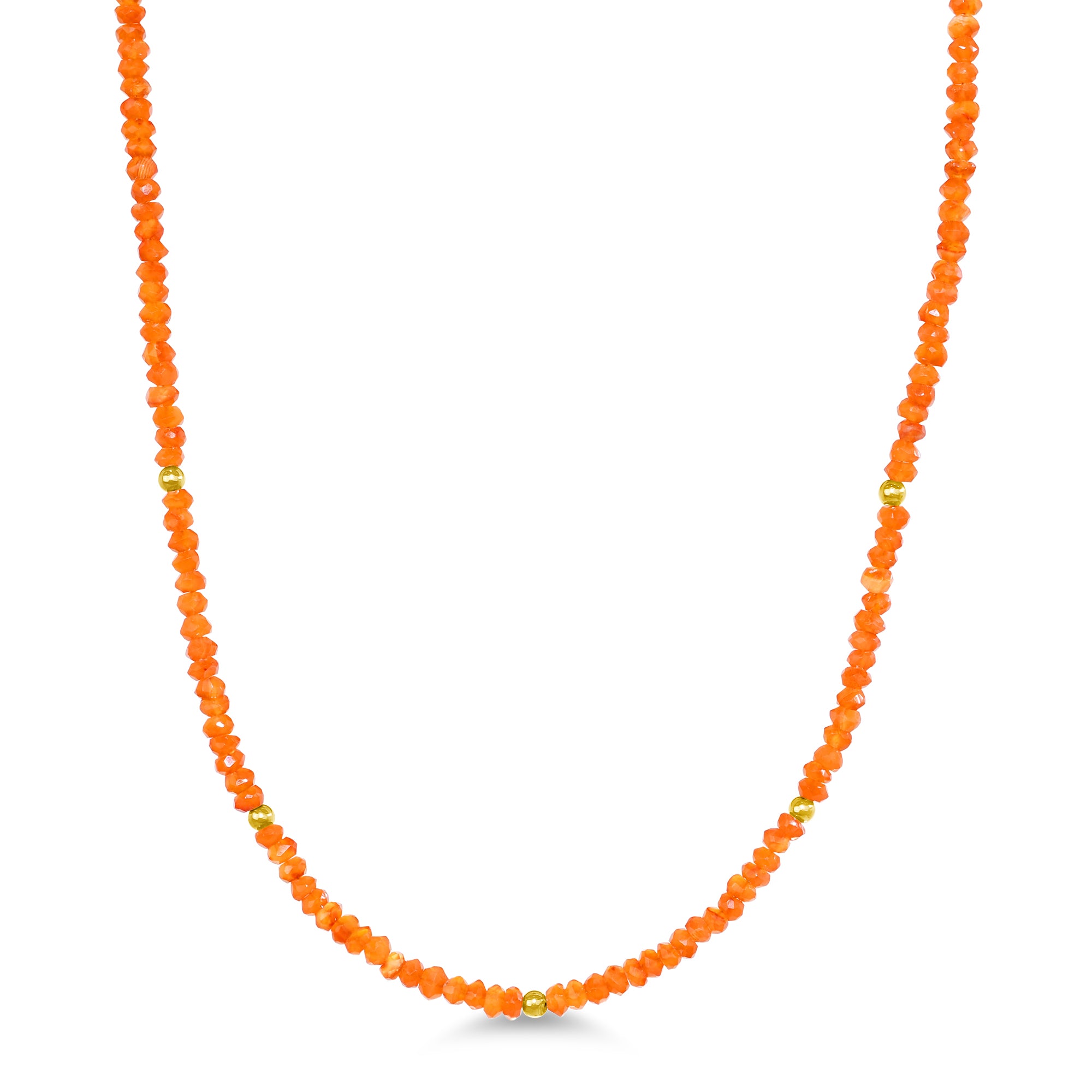 14k Gemstones & Gold Roundel Necklace