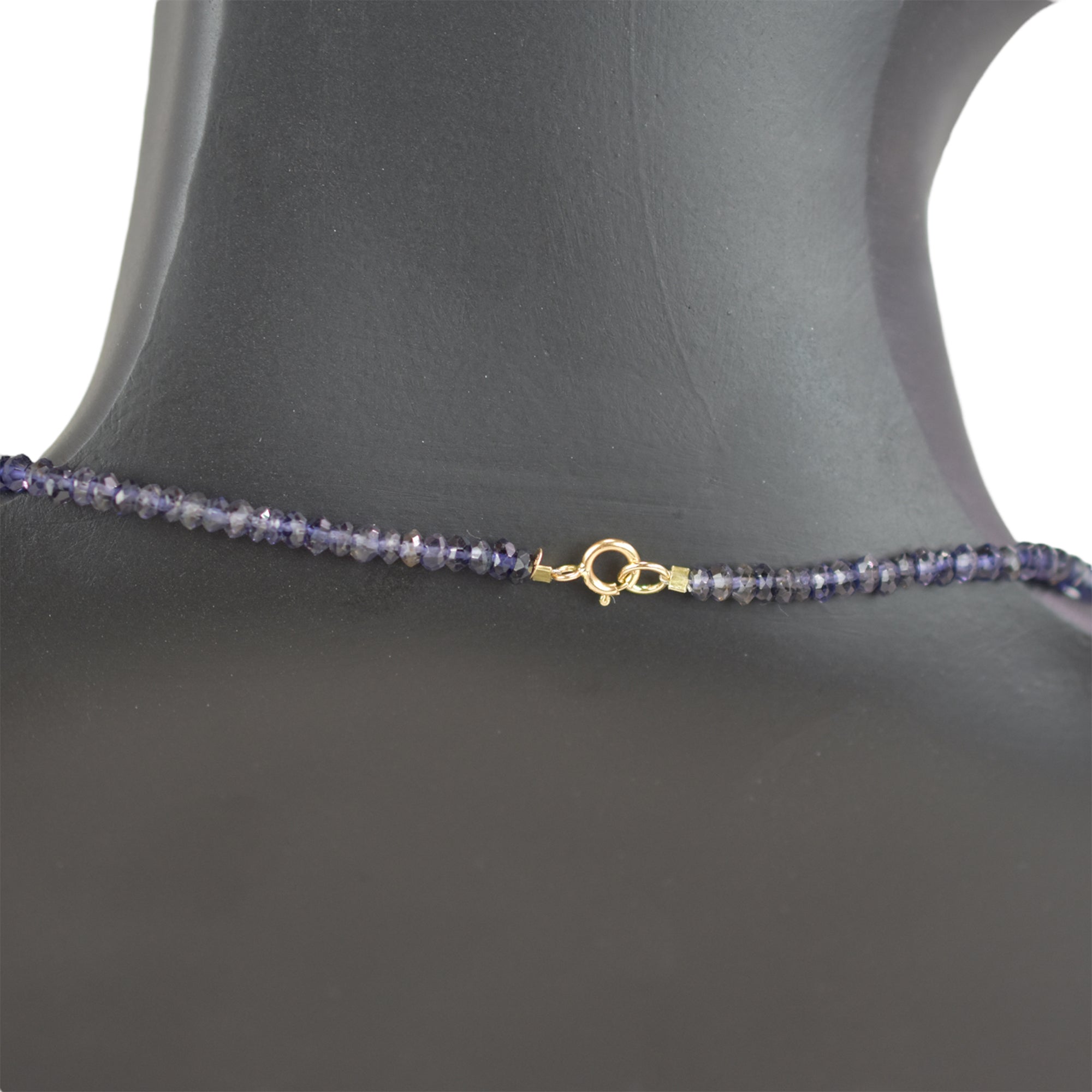 14k Gemstones & Gold Roundel Necklace