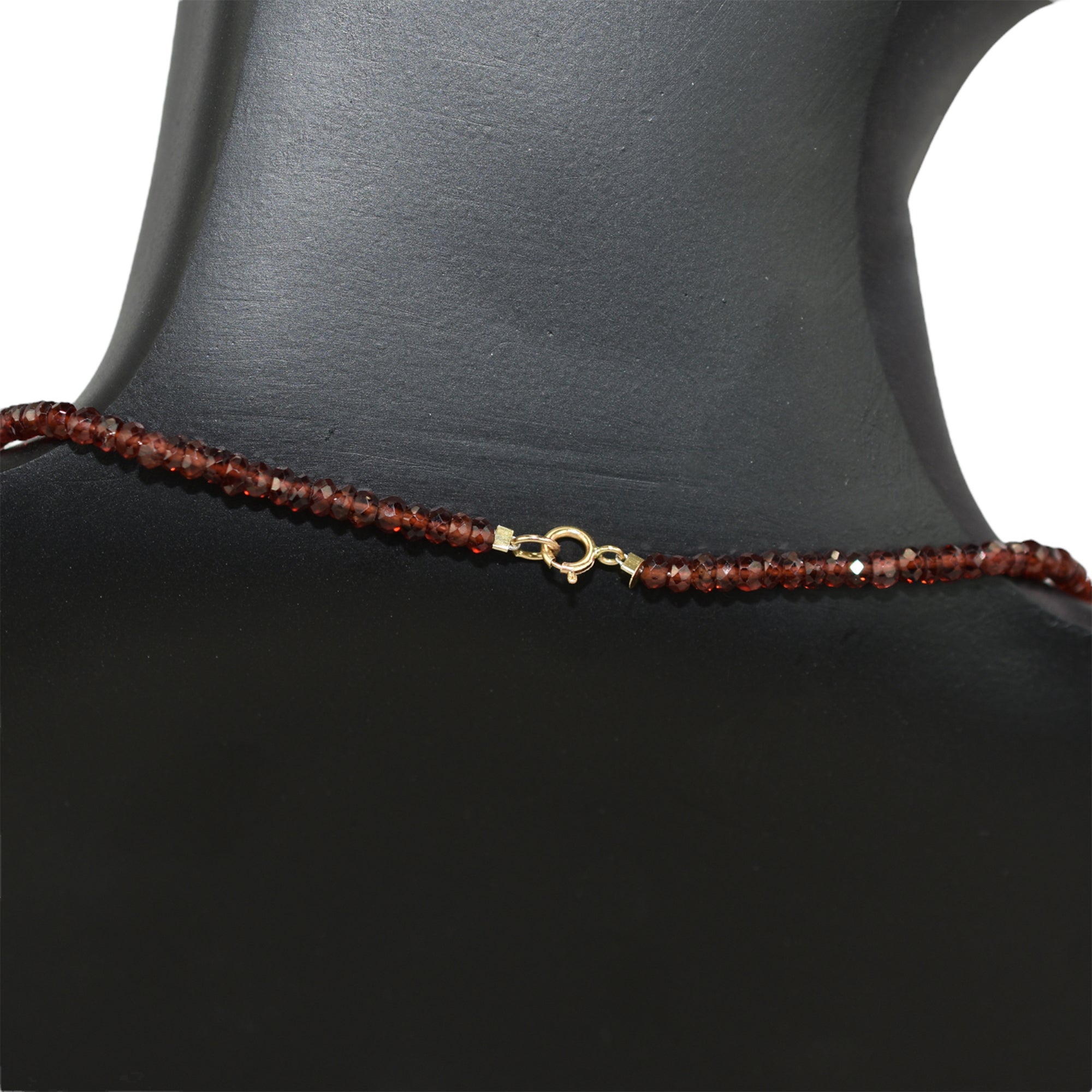 14k Gemstones & Gold Roundel Necklace