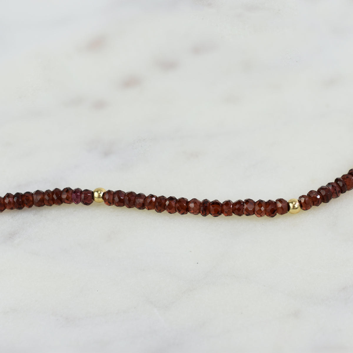 14k Gemstones & Gold Roundel Necklace